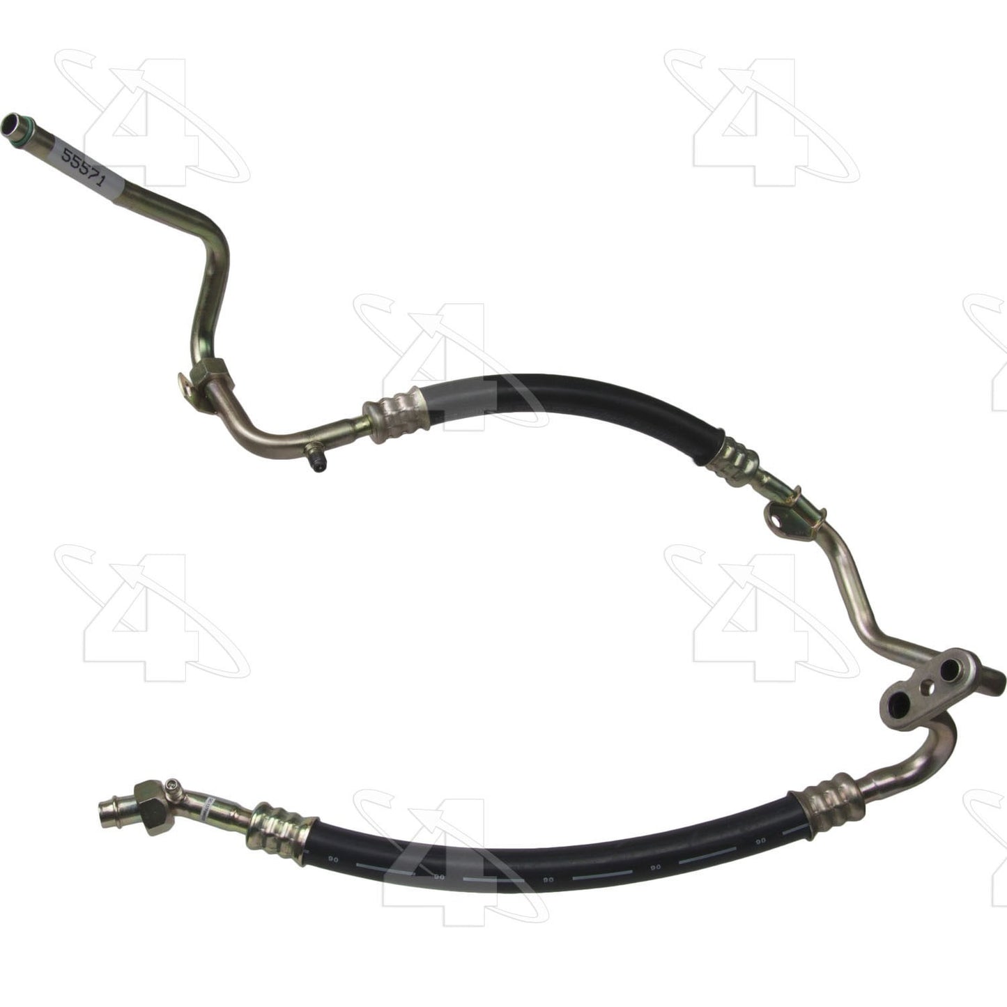 Front View of A/C Refrigerant Discharge / Suction Hose Assembly FOUR SEASONS 55571