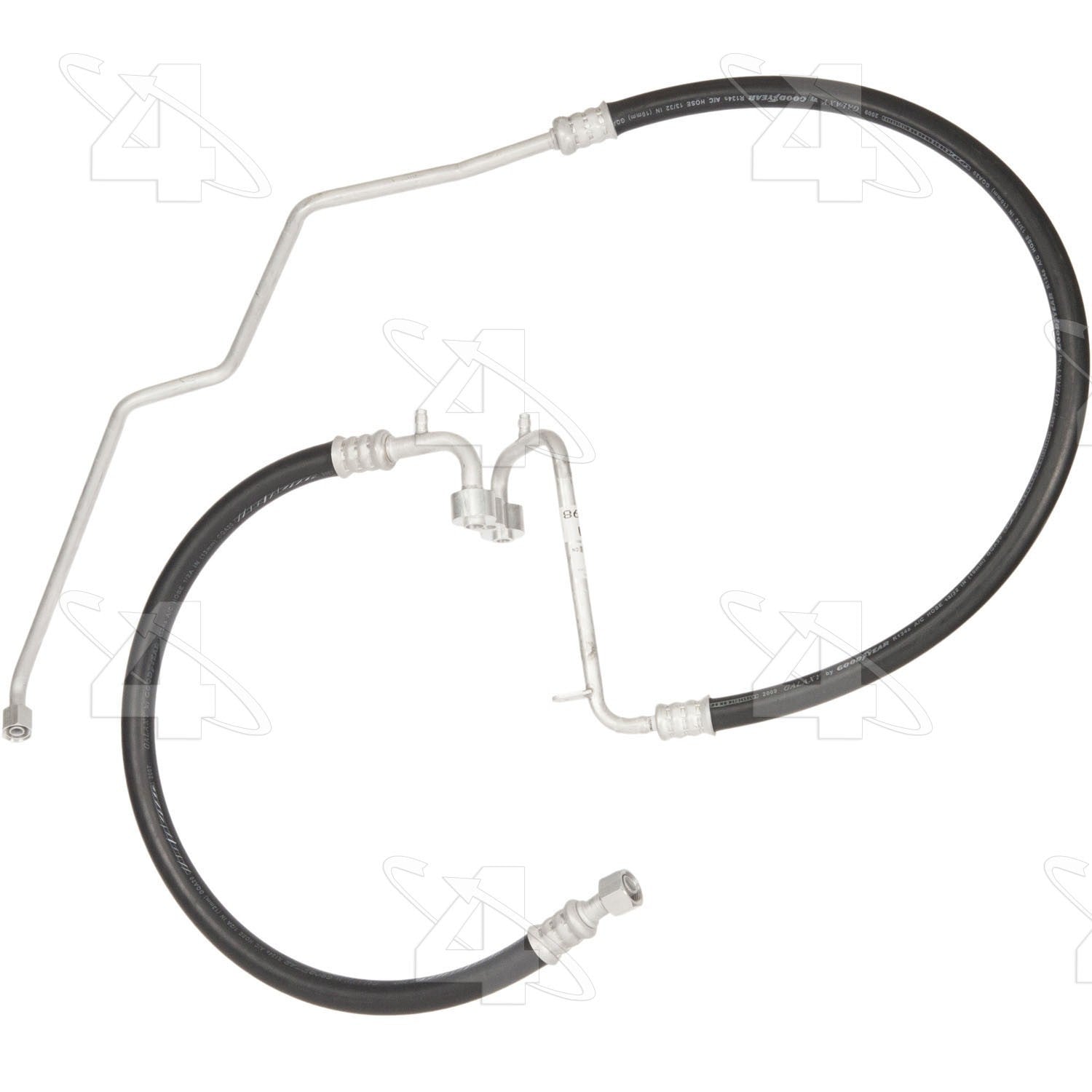 Front View of A/C Refrigerant Discharge / Suction Hose Assembly FOUR SEASONS 55598