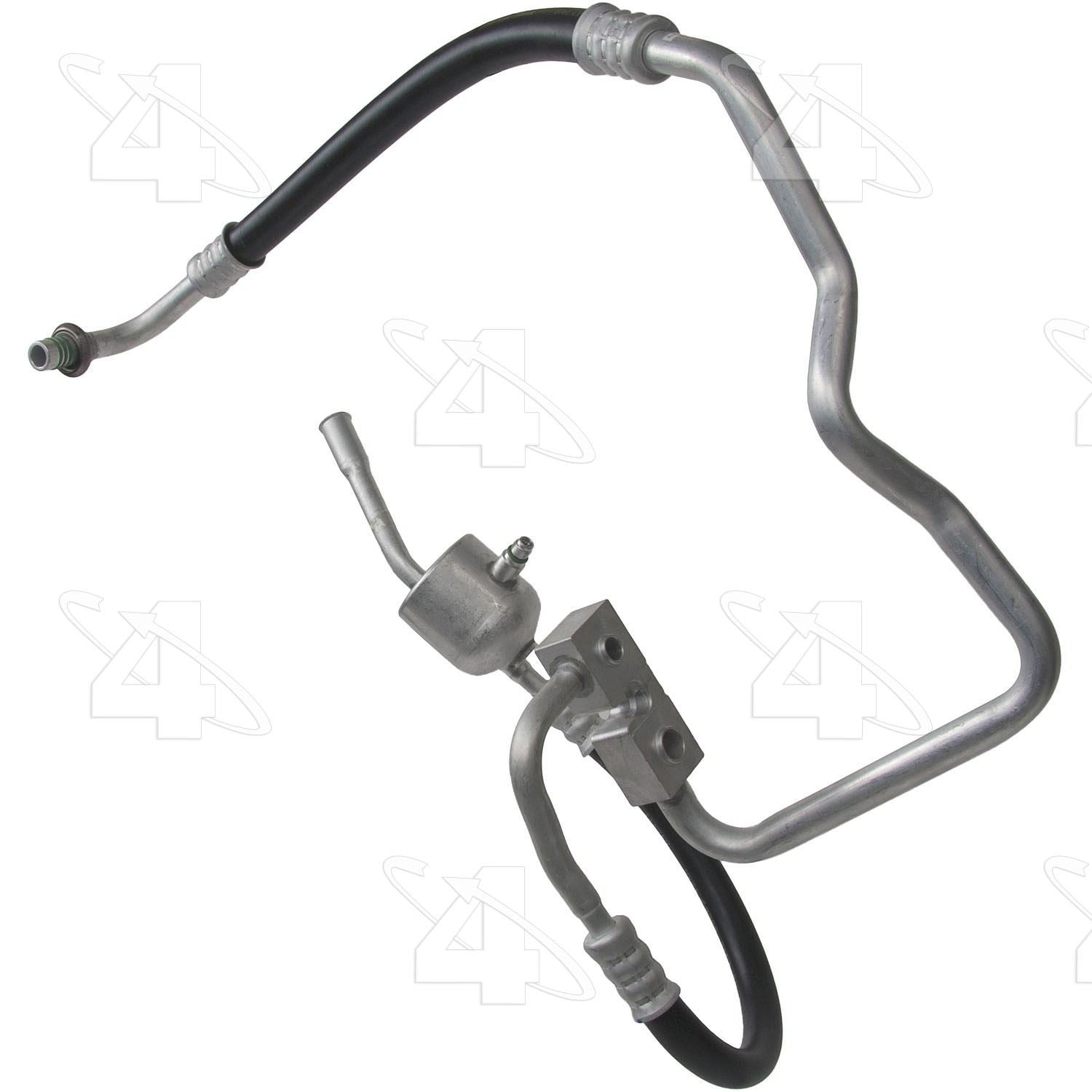 Front View of A/C Refrigerant Discharge / Suction Hose Assembly FOUR SEASONS 55669