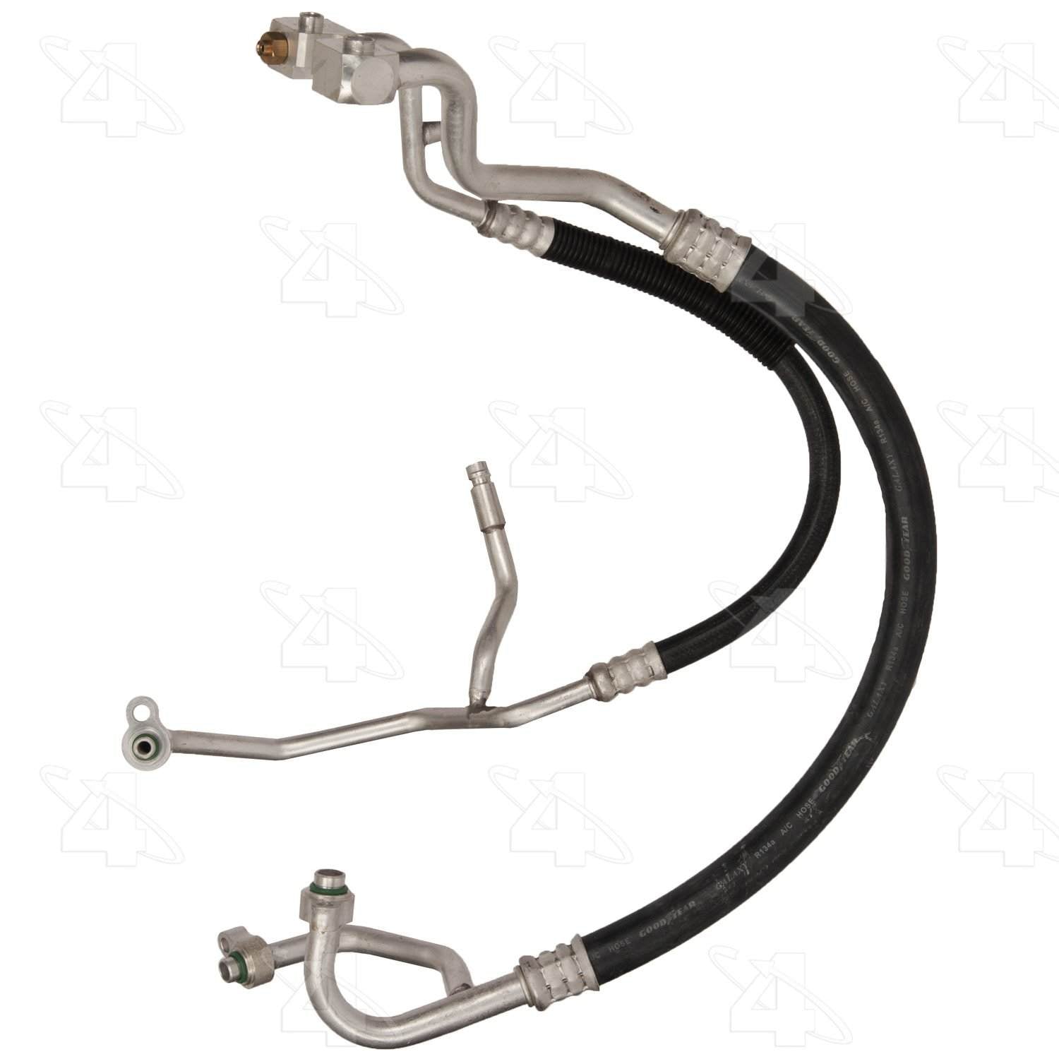 Front View of A/C Refrigerant Discharge / Suction Hose Assembly FOUR SEASONS 55908