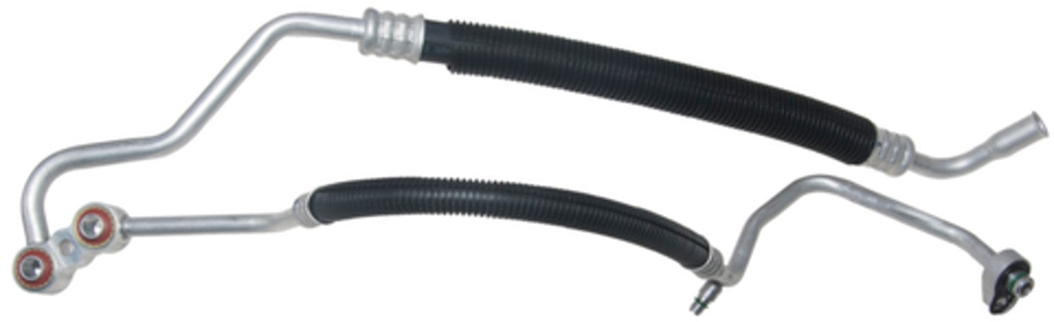 Angle View of A/C Refrigerant Discharge / Suction Hose Assembly FOUR SEASONS 56025