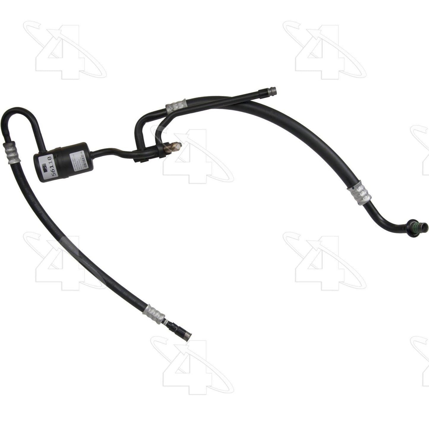 Front View of A/C Refrigerant Discharge / Suction Hose Assembly FOUR SEASONS 56110