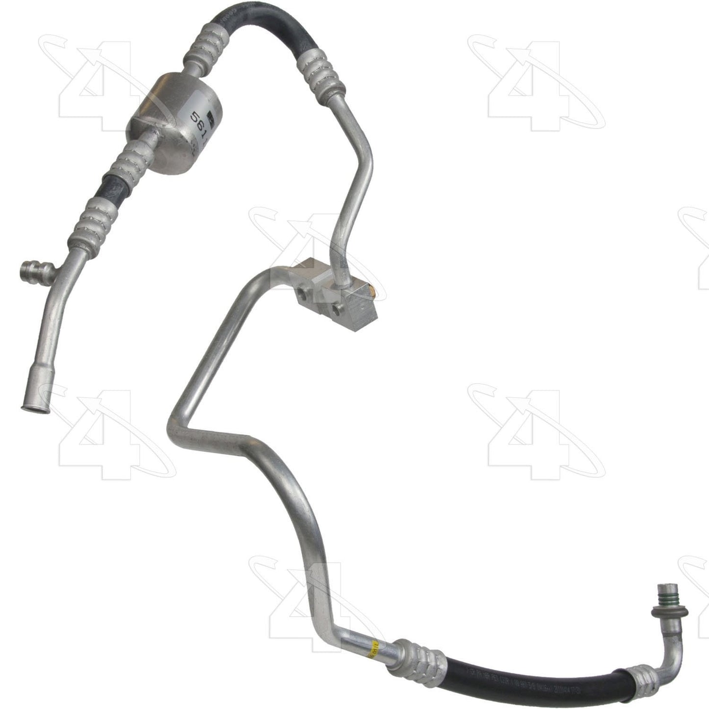 Front View of A/C Refrigerant Discharge / Suction Hose Assembly FOUR SEASONS 56116