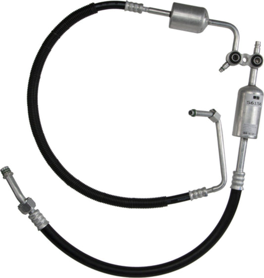 Angle View of A/C Refrigerant Discharge / Suction Hose Assembly FOUR SEASONS 56156