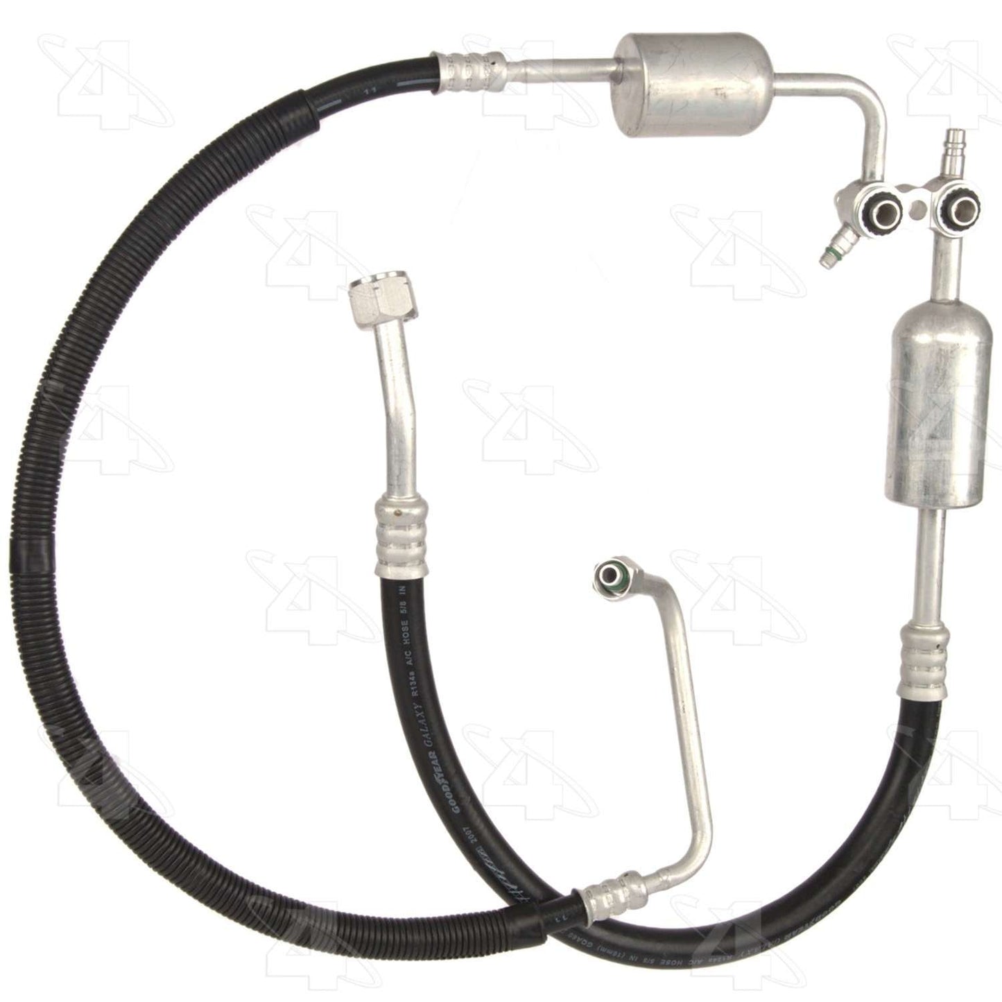 Front View of A/C Refrigerant Discharge / Suction Hose Assembly FOUR SEASONS 56156