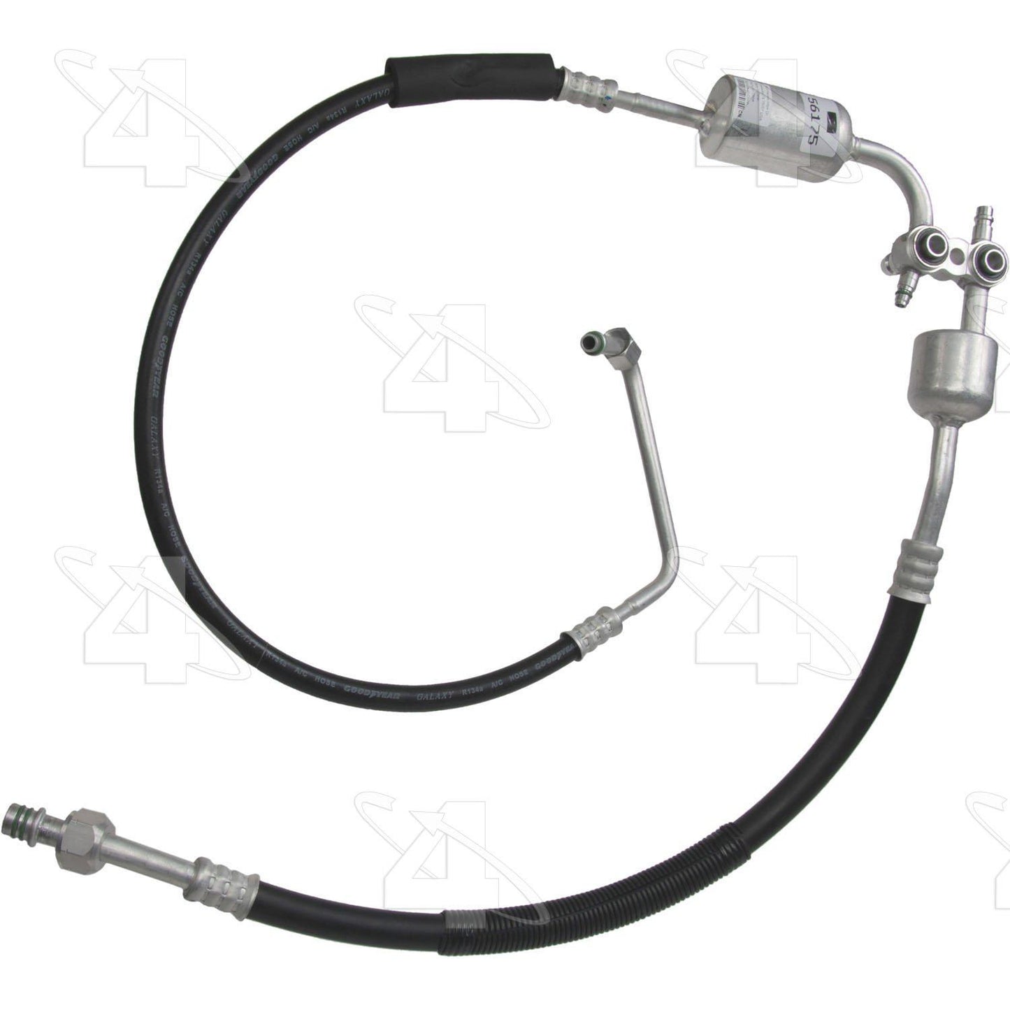 Front View of A/C Refrigerant Discharge / Suction Hose Assembly FOUR SEASONS 56175