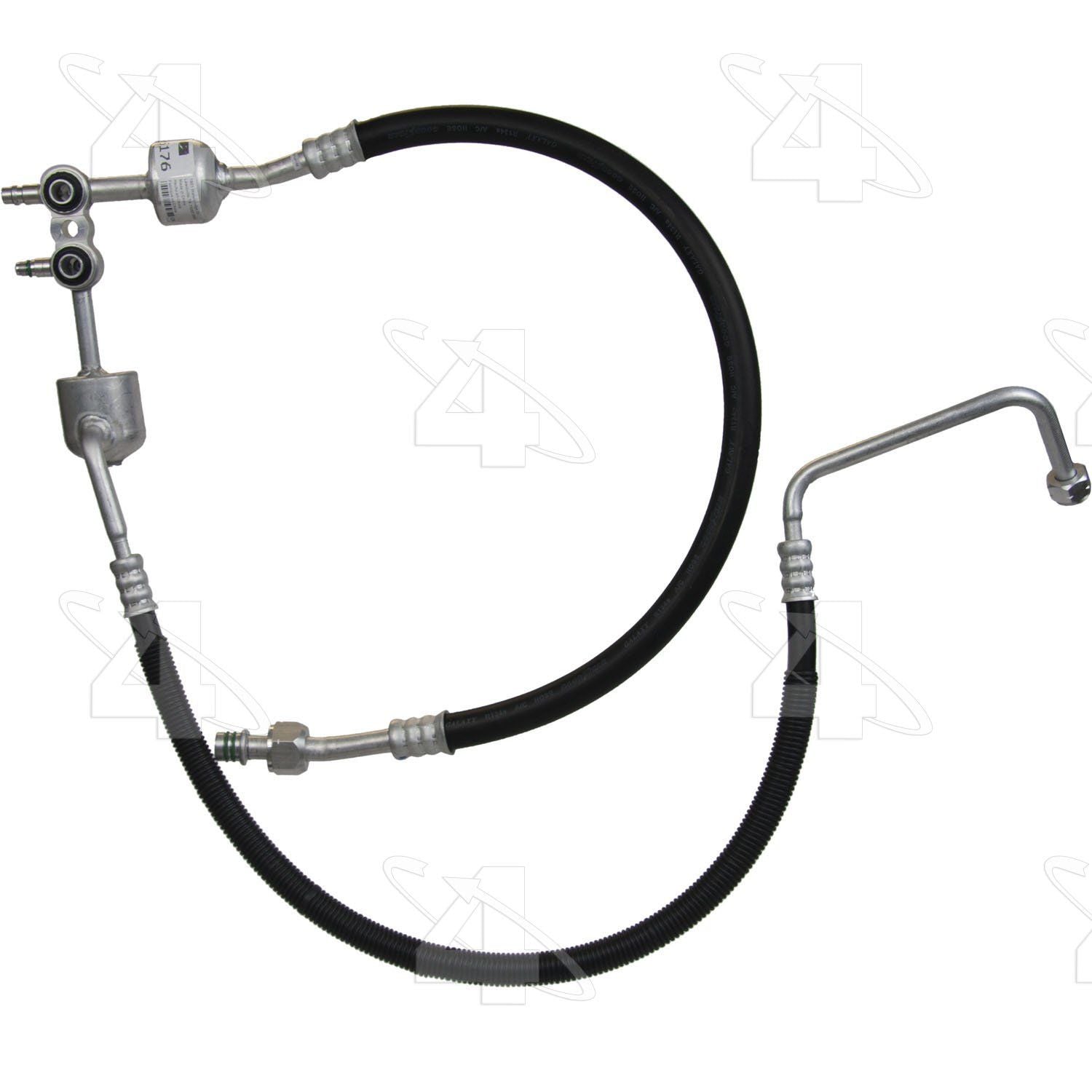 Front View of A/C Refrigerant Discharge / Suction Hose Assembly FOUR SEASONS 56176