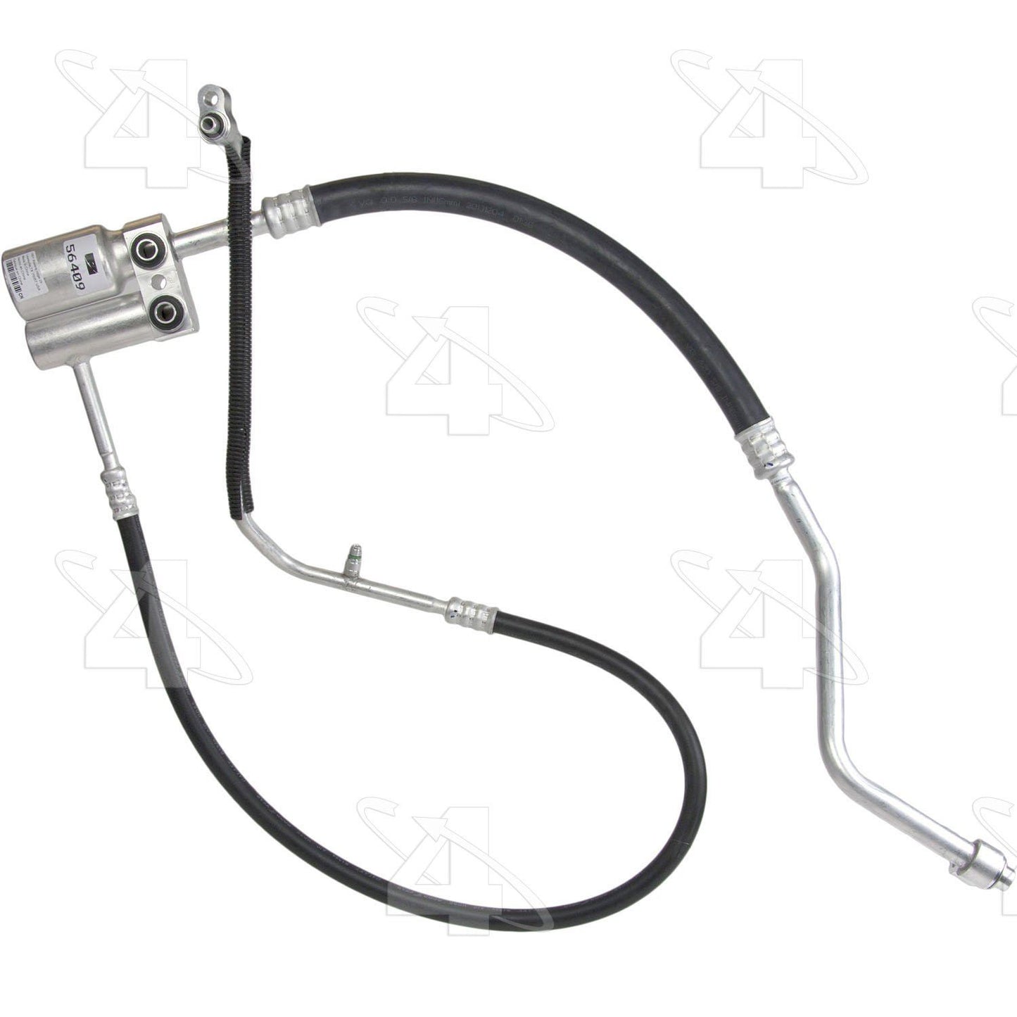 Front View of A/C Refrigerant Discharge / Suction Hose Assembly FOUR SEASONS 56409