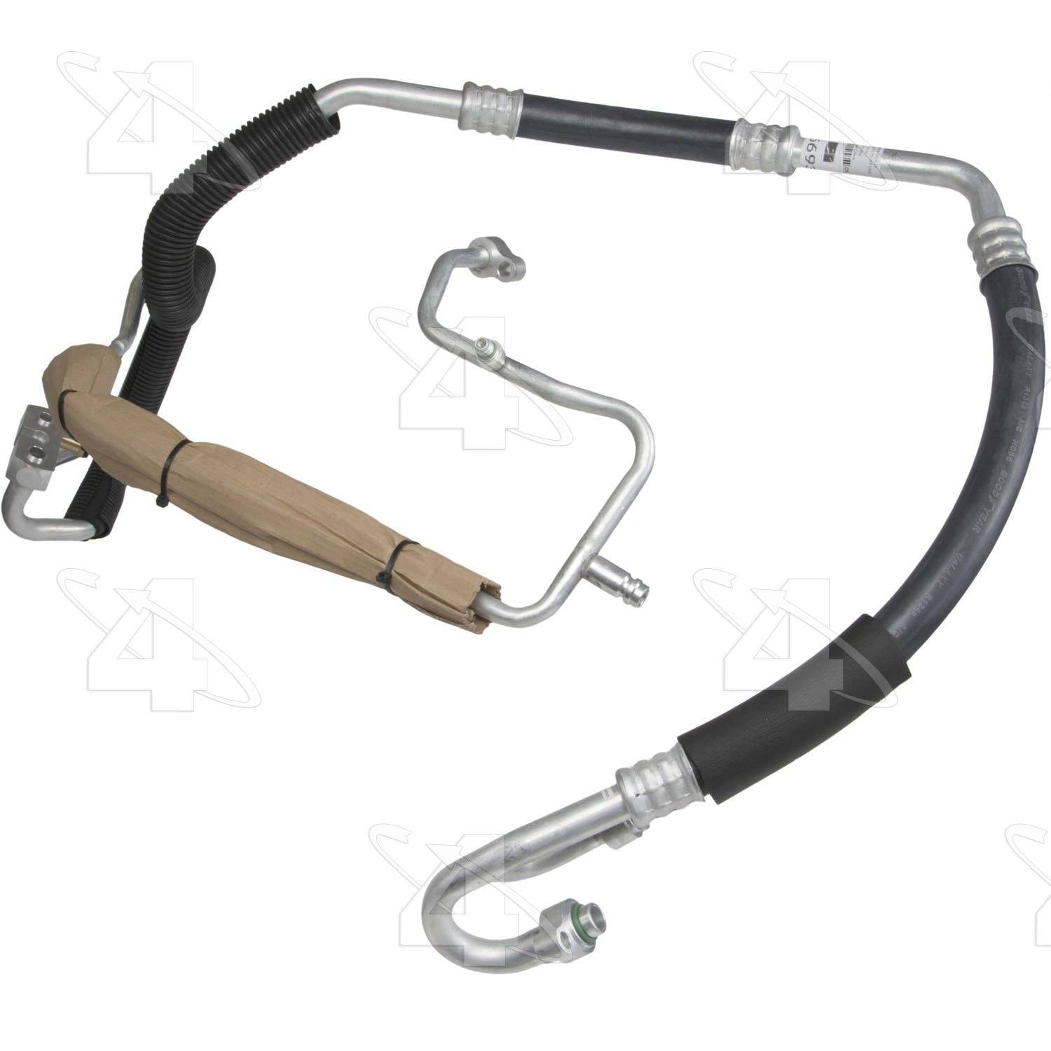 Front View of A/C Refrigerant Discharge / Suction Hose Assembly FOUR SEASONS 56693