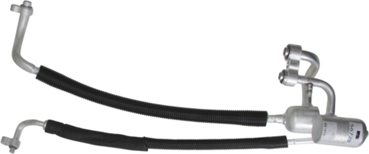 Front View of A/C Refrigerant Discharge / Suction Hose Assembly FOUR SEASONS 56778