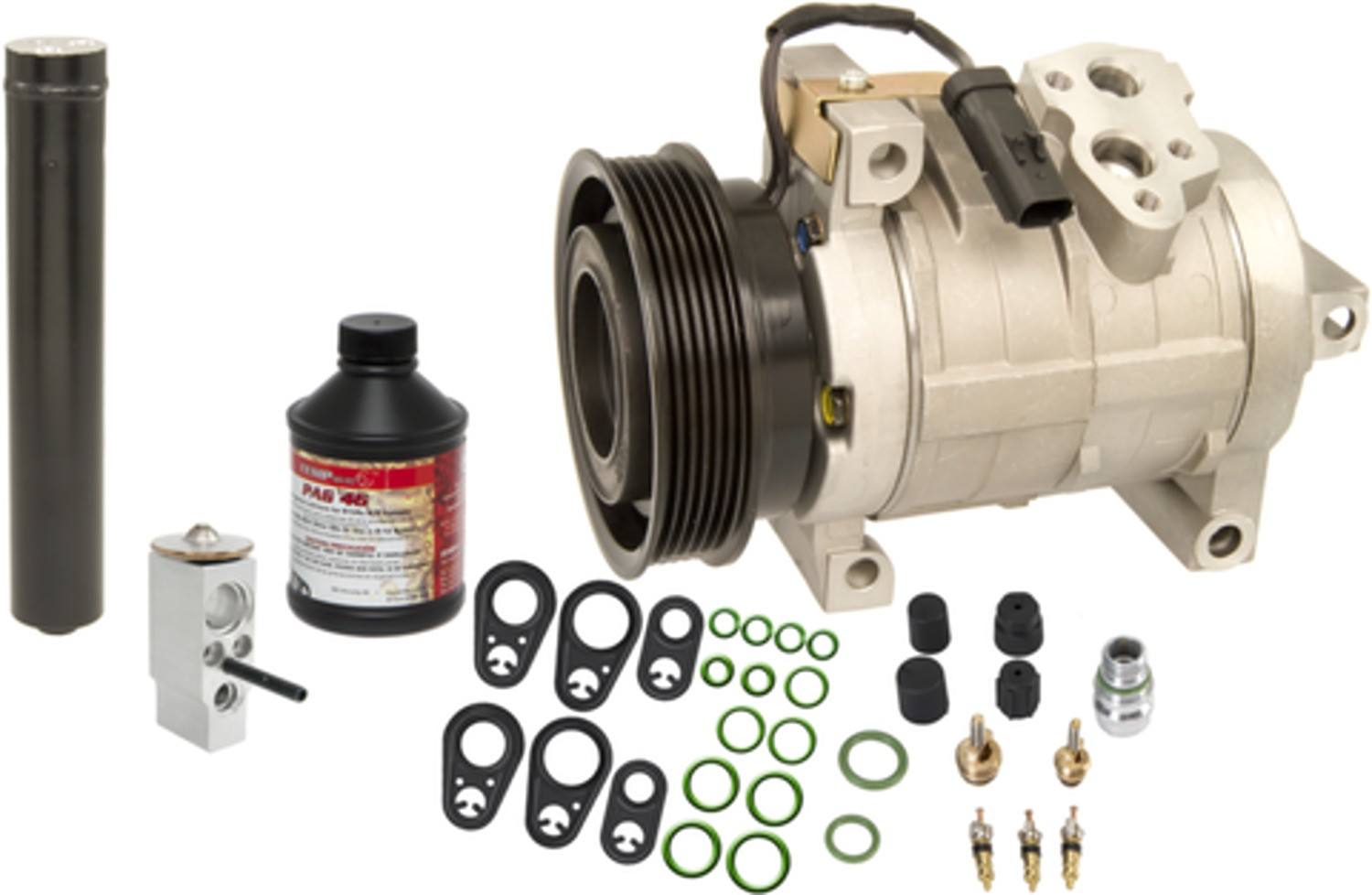 Angle View of A/C Compressor and Component Kit FOUR SEASONS 5961NK