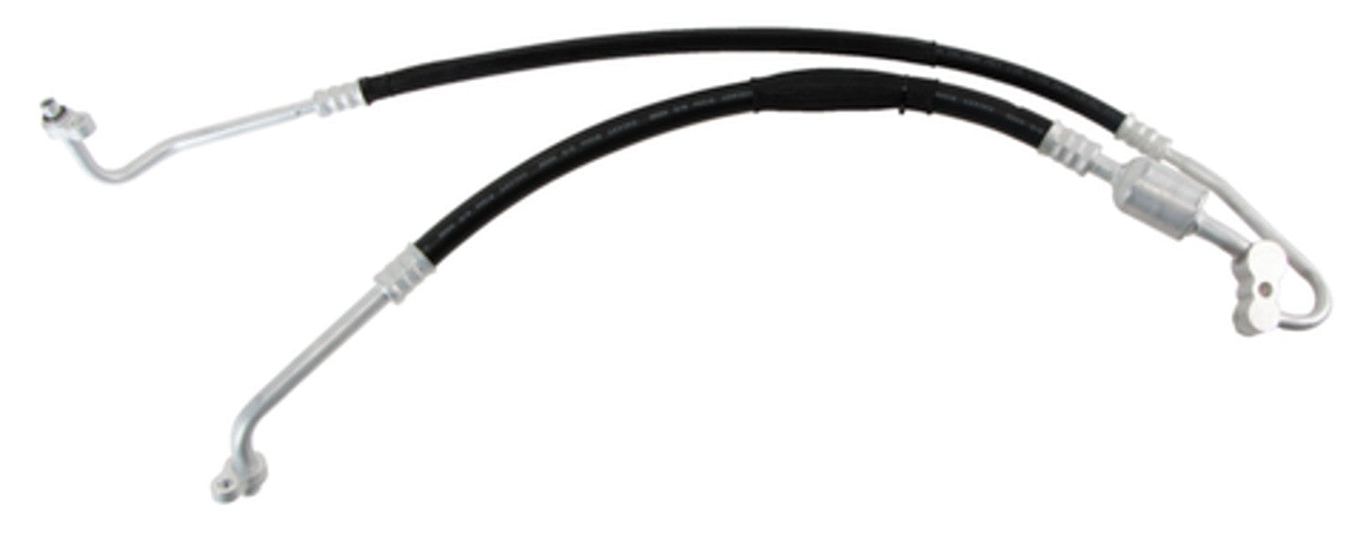 Angle View of A/C Refrigerant Discharge / Suction Hose Assembly FOUR SEASONS 66081