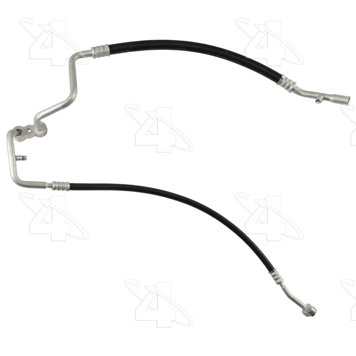 Front View of A/C Refrigerant Discharge / Suction Hose Assembly FOUR SEASONS 66151