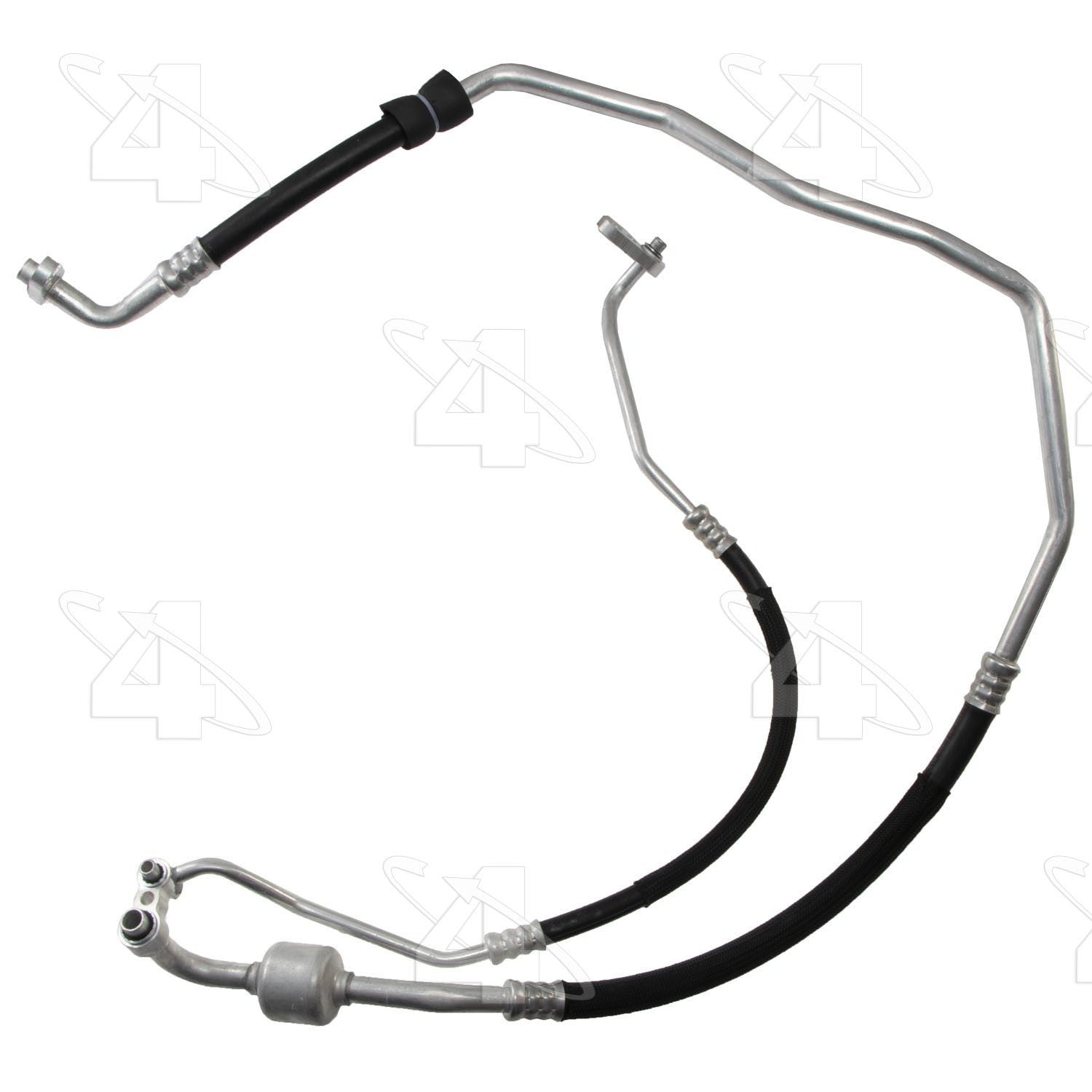 Front View of A/C Refrigerant Discharge / Suction Hose Assembly FOUR SEASONS 66647