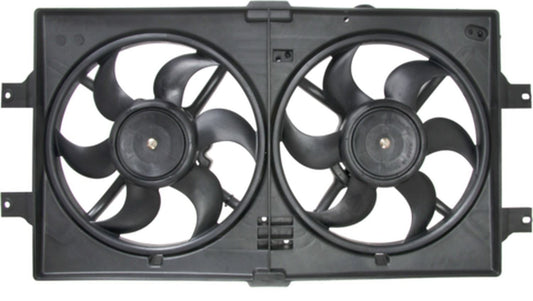 Angle View of Dual Radiator and Condenser Fan Assembly FOUR SEASONS 75203