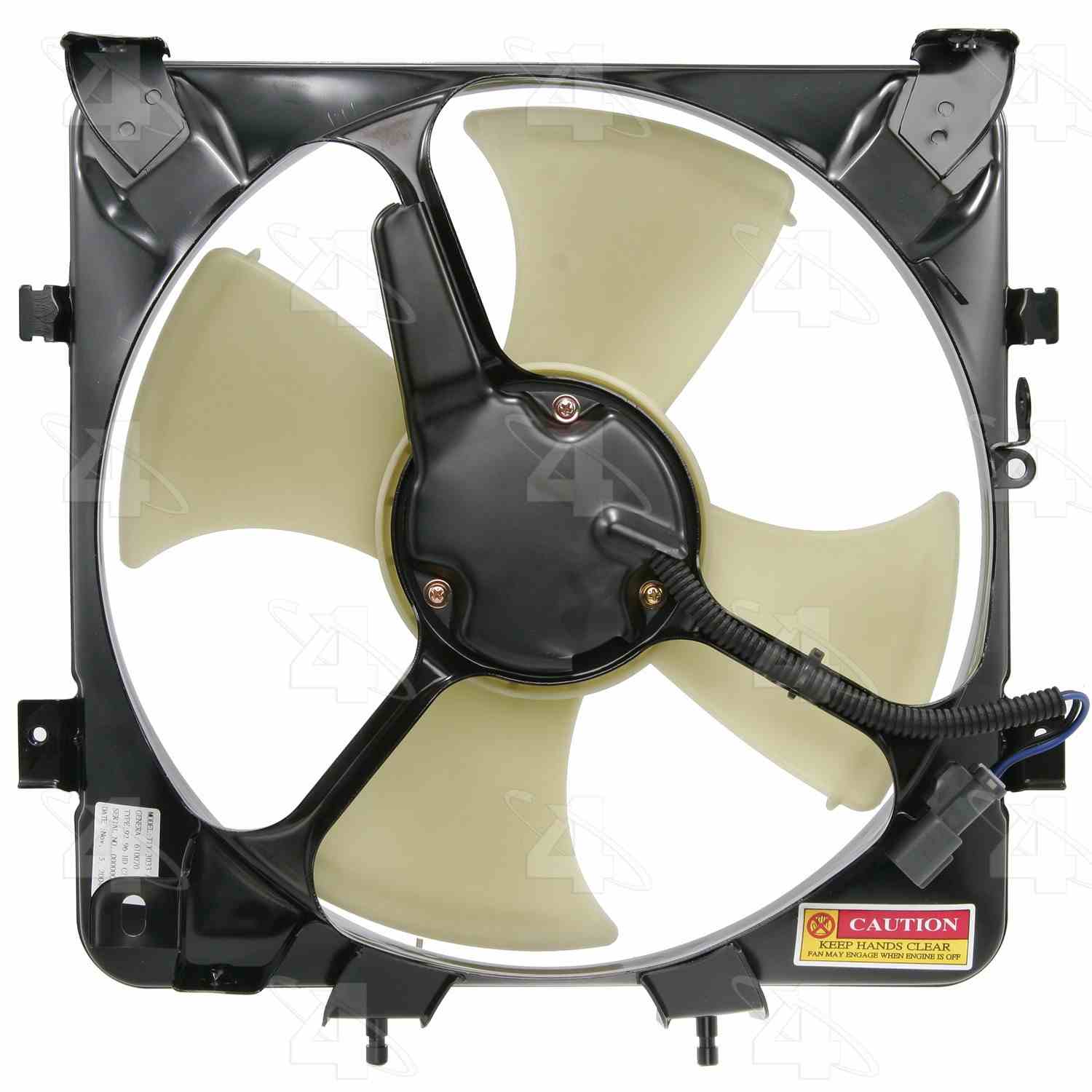 Front View of A/C Condenser Fan Assembly FOUR SEASONS 75240