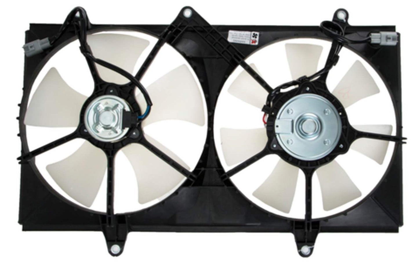 Angle View of Dual Radiator and Condenser Fan Assembly FOUR SEASONS 75250