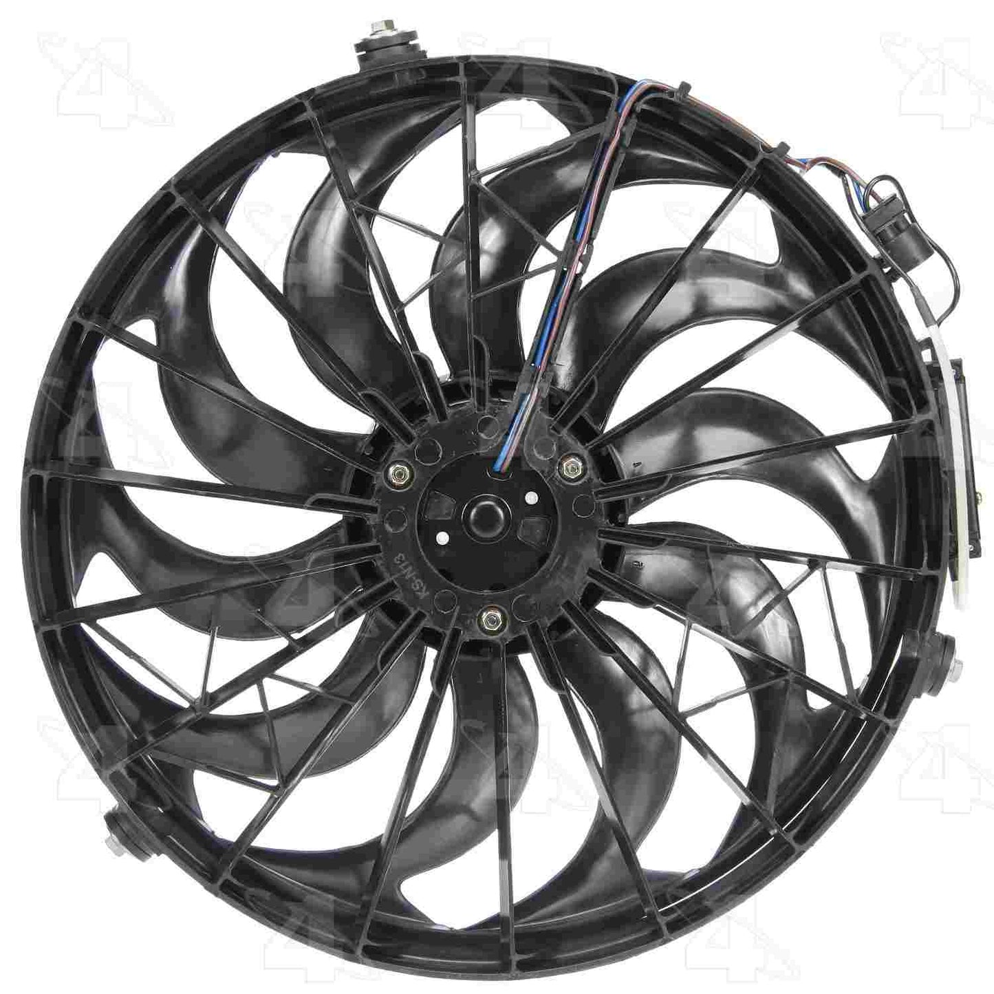 Front View of A/C Condenser Fan Assembly FOUR SEASONS 75309