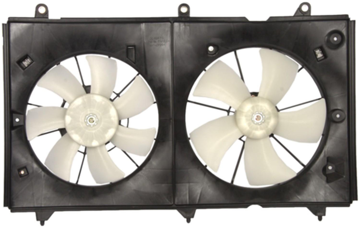 Back View of Dual Radiator and Condenser Fan Assembly FOUR SEASONS 75358