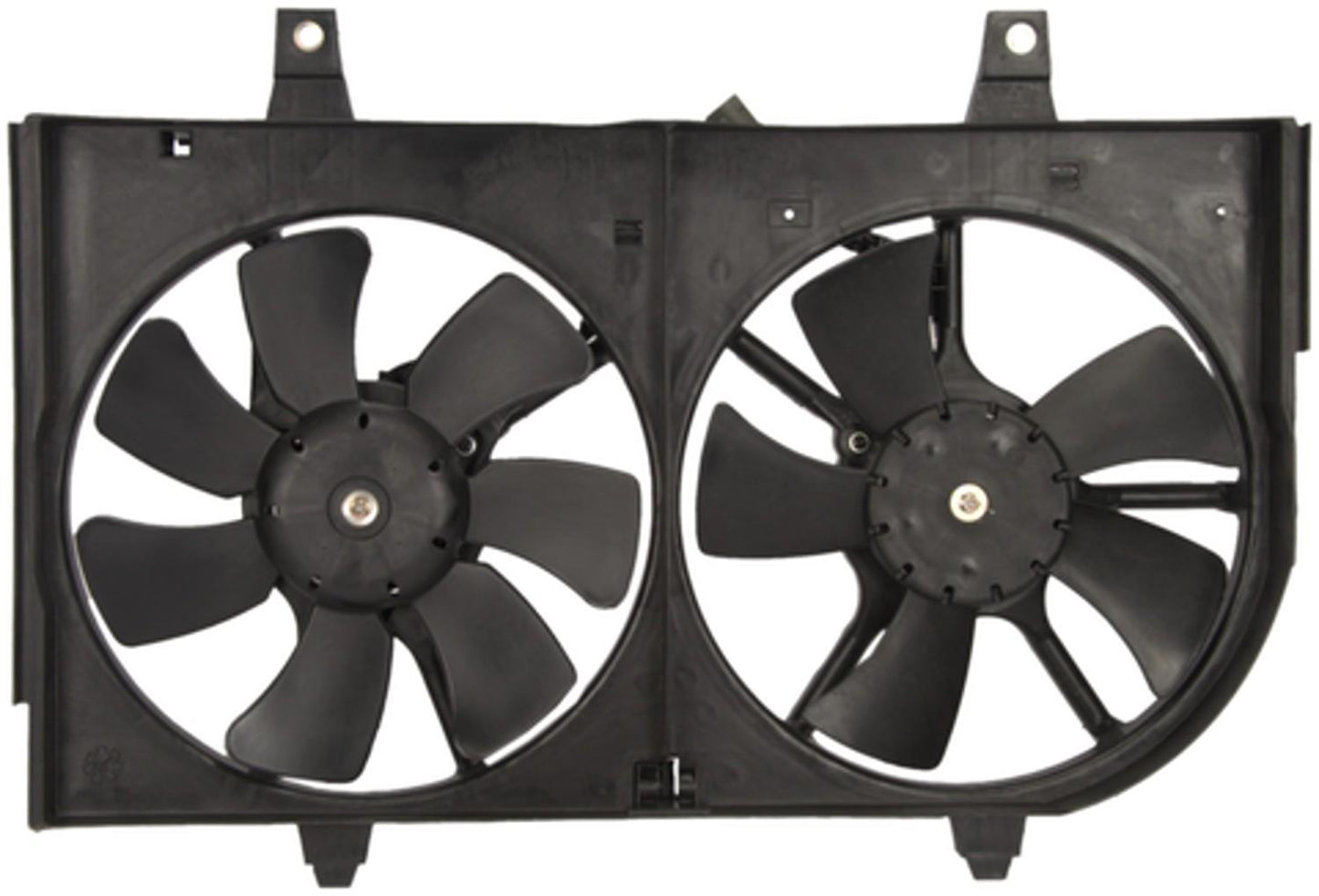 Back View of Dual Radiator and Condenser Fan Assembly FOUR SEASONS 75372