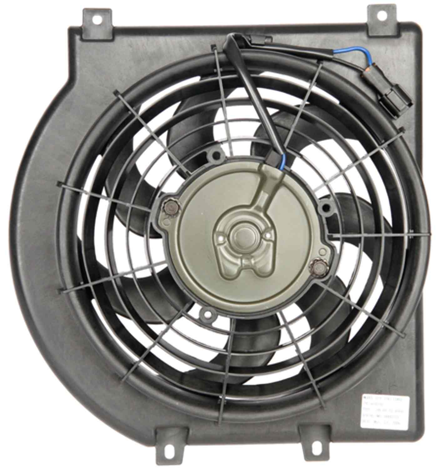 Angle View of A/C Condenser Fan Assembly FOUR SEASONS 75379