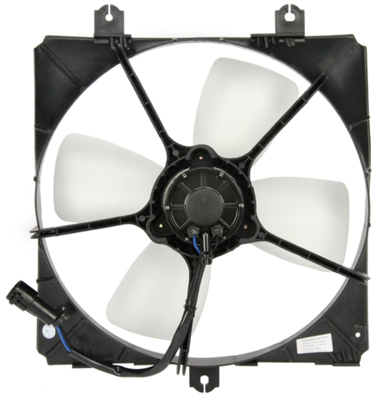 Angle View of A/C Condenser Fan Assembly FOUR SEASONS 75438