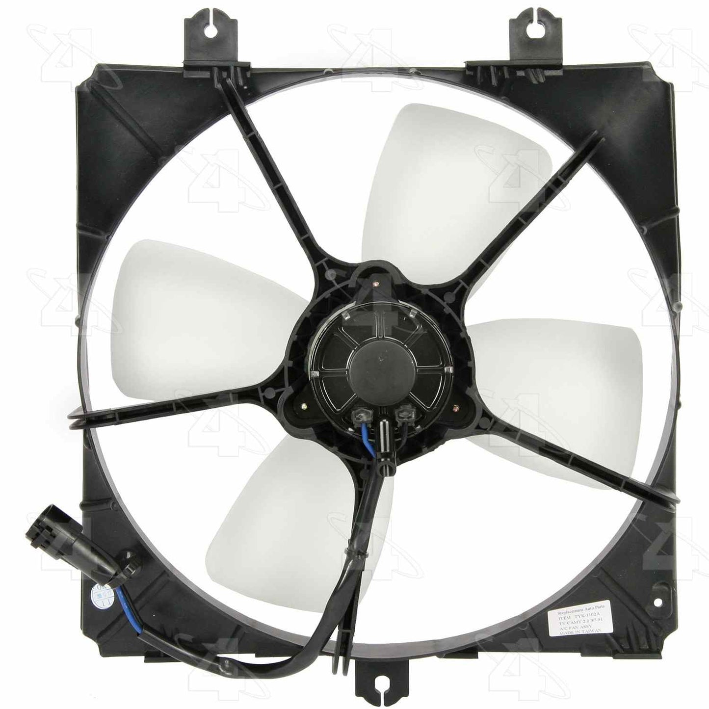 Front View of A/C Condenser Fan Assembly FOUR SEASONS 75438