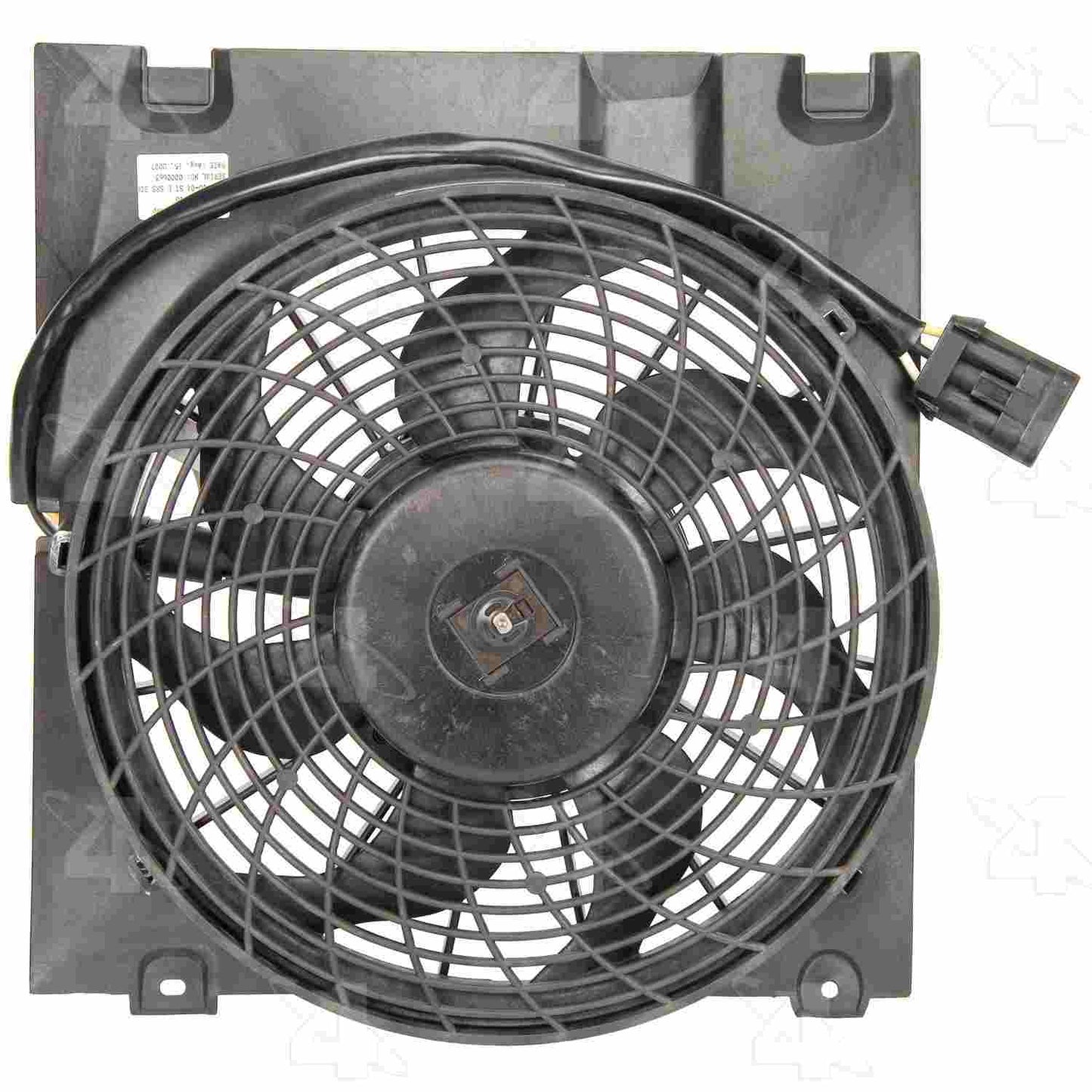 Front View of A/C Condenser Fan Assembly FOUR SEASONS 75561