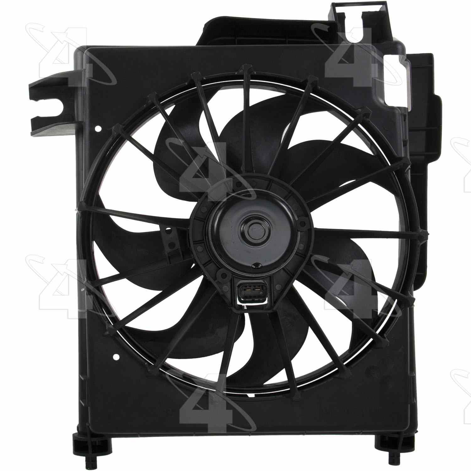 Front View of A/C Condenser Fan Assembly FOUR SEASONS 75565