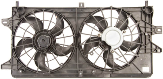 Angle View of Dual Radiator and Condenser Fan Assembly FOUR SEASONS 75608