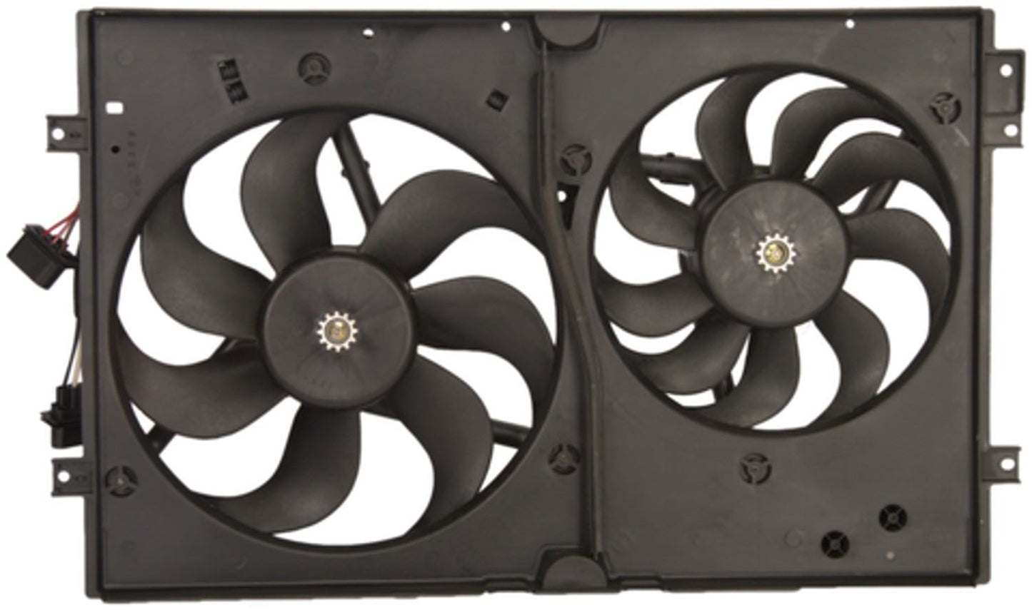 Back View of Dual Radiator and Condenser Fan Assembly FOUR SEASONS 75612