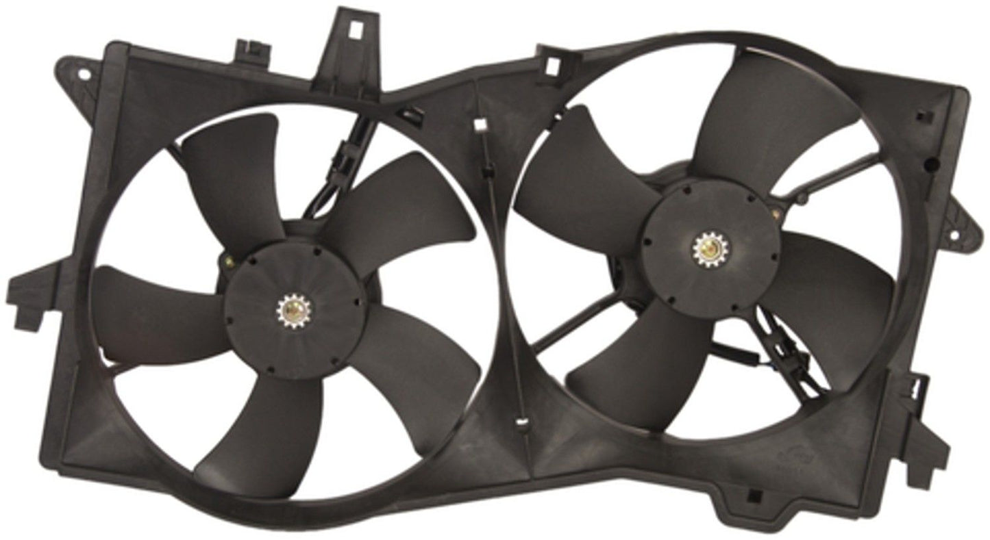 Back View of Dual Radiator and Condenser Fan Assembly FOUR SEASONS 75613