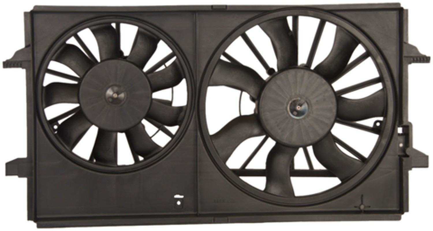 Back View of Dual Radiator and Condenser Fan Assembly FOUR SEASONS 75614