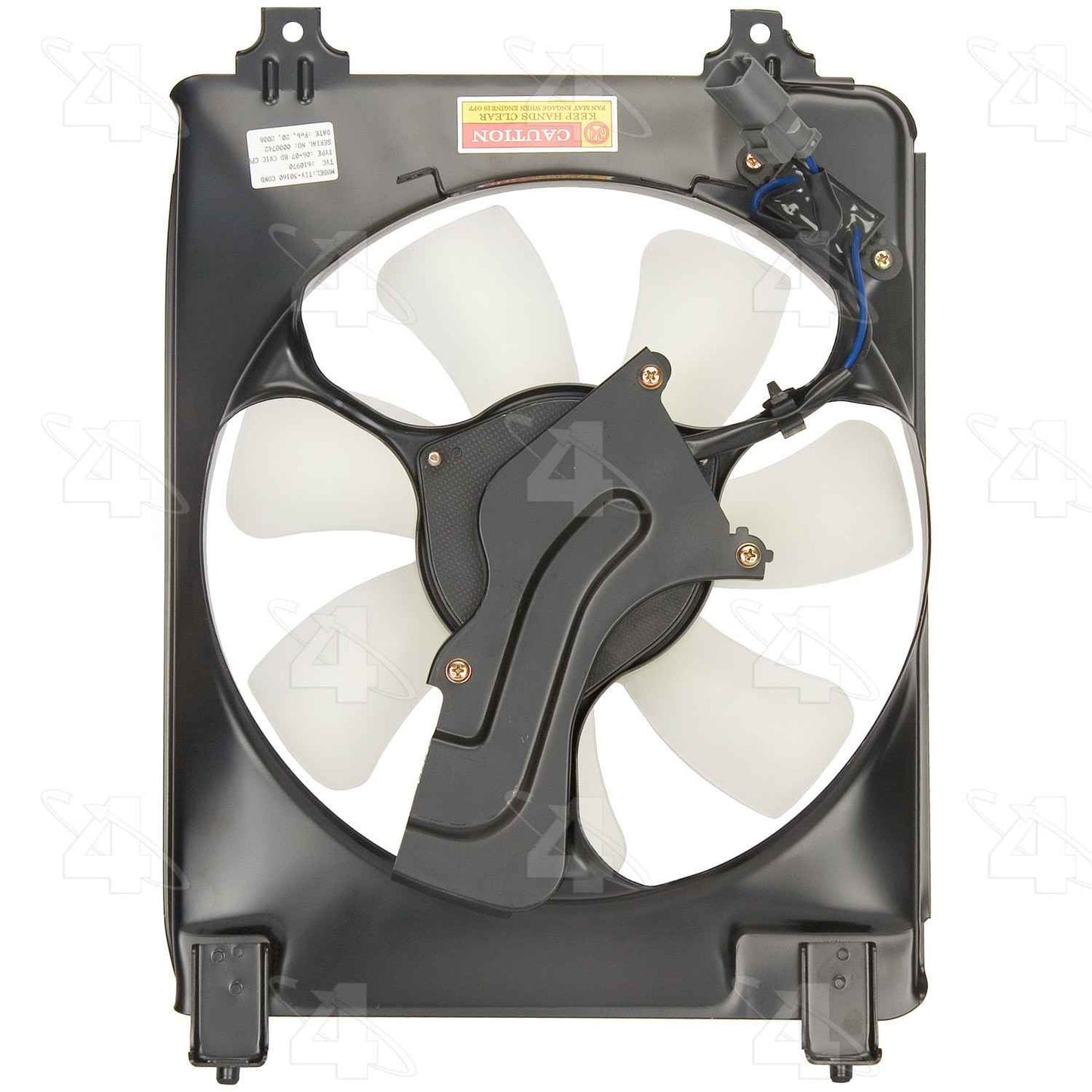 Front View of A/C Condenser Fan Assembly FOUR SEASONS 75645