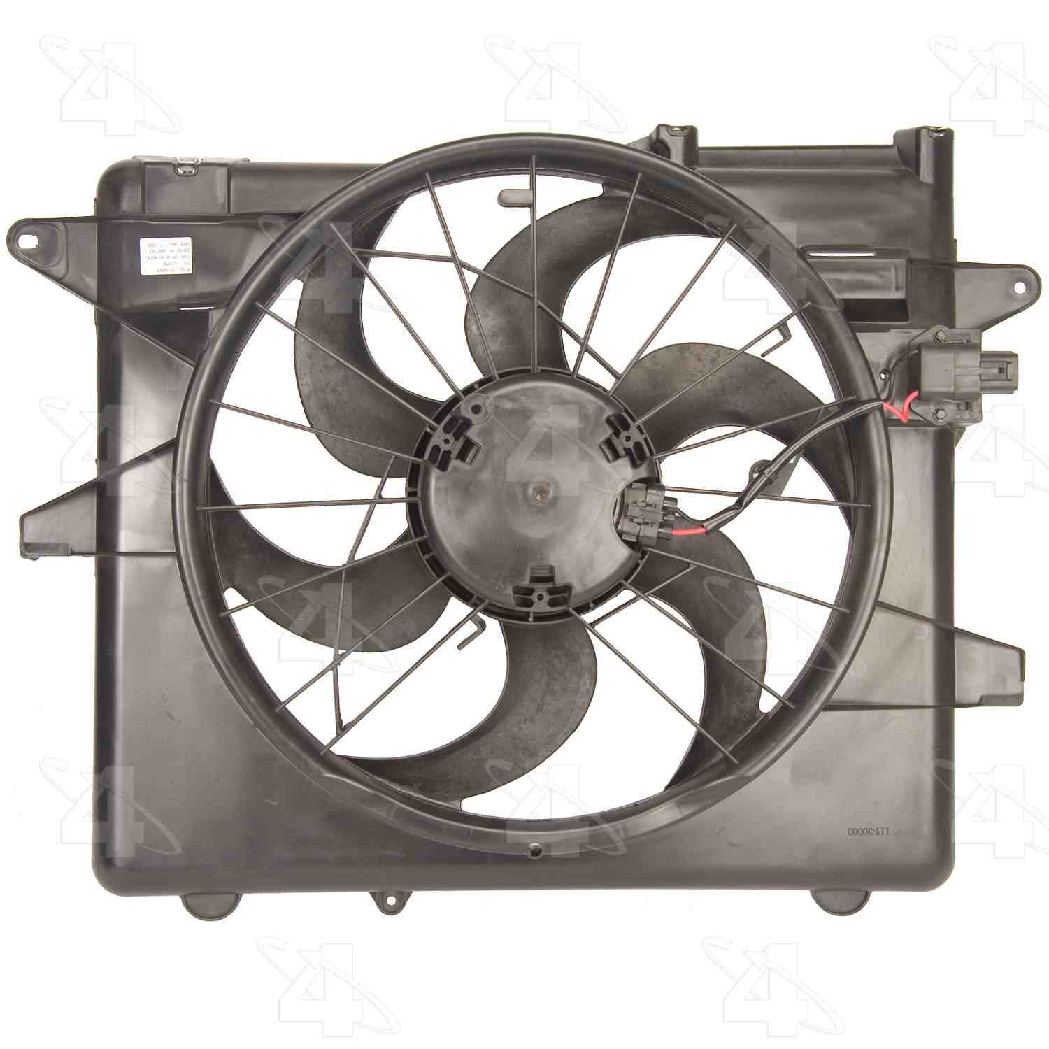 Front View of Engine Cooling Fan Assembly FOUR SEASONS 75646