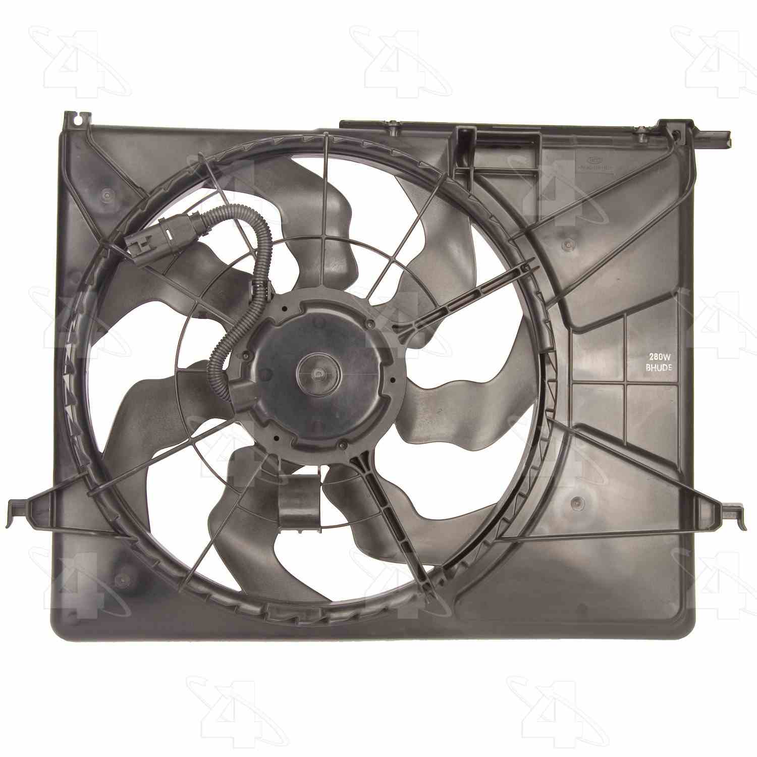 Front View of Engine Cooling Fan Assembly FOUR SEASONS 75655