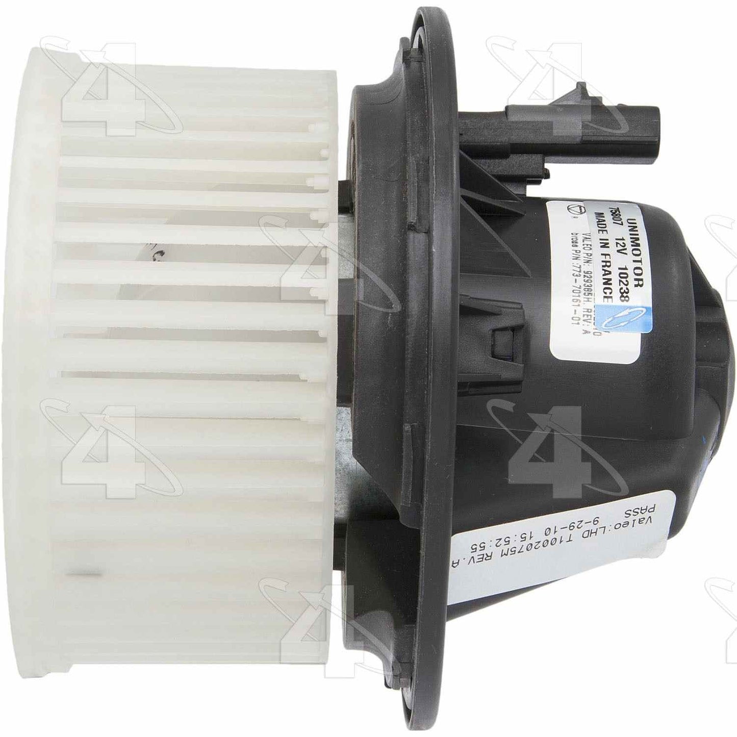 Left View of HVAC Blower Motor FOUR SEASONS 75807