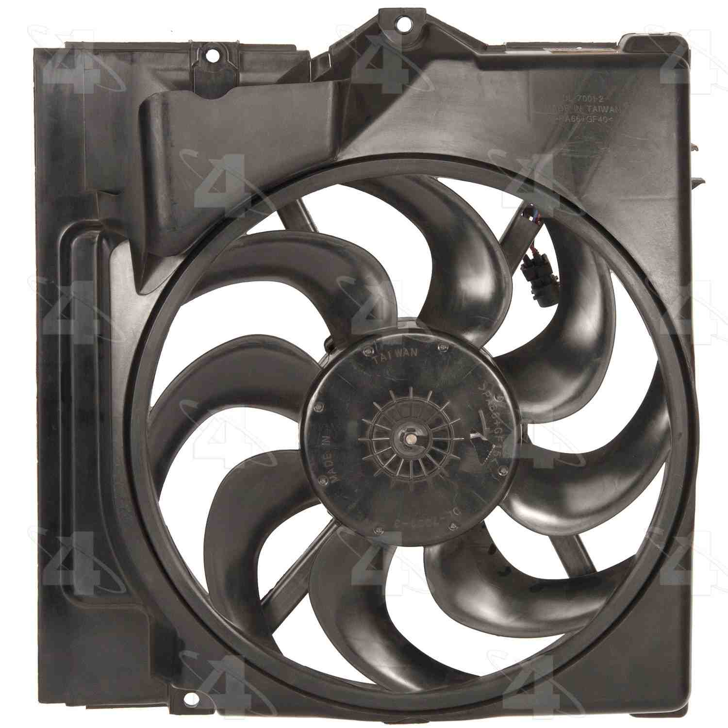 Front View of A/C Condenser Fan Assembly FOUR SEASONS 75946