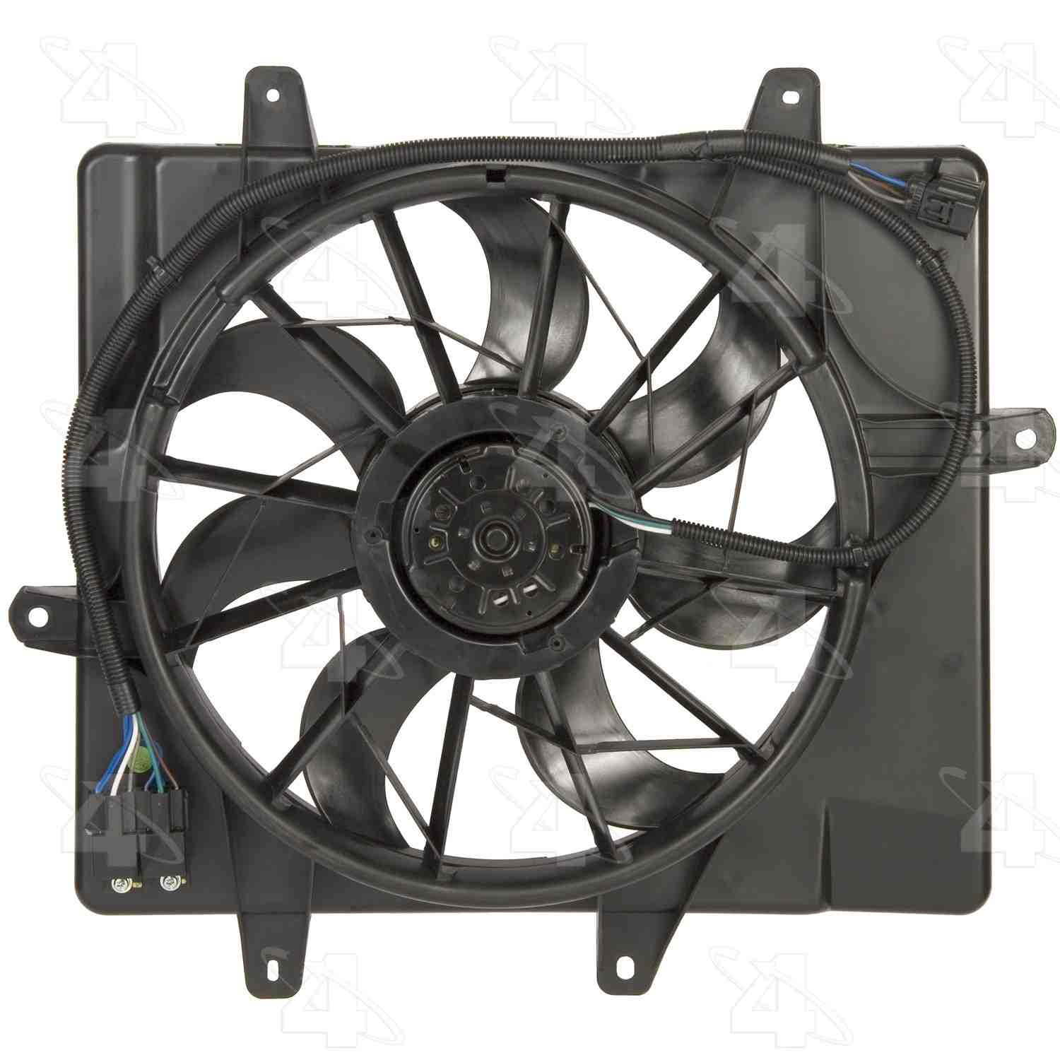 Front View of Engine Cooling Fan Assembly FOUR SEASONS 76005