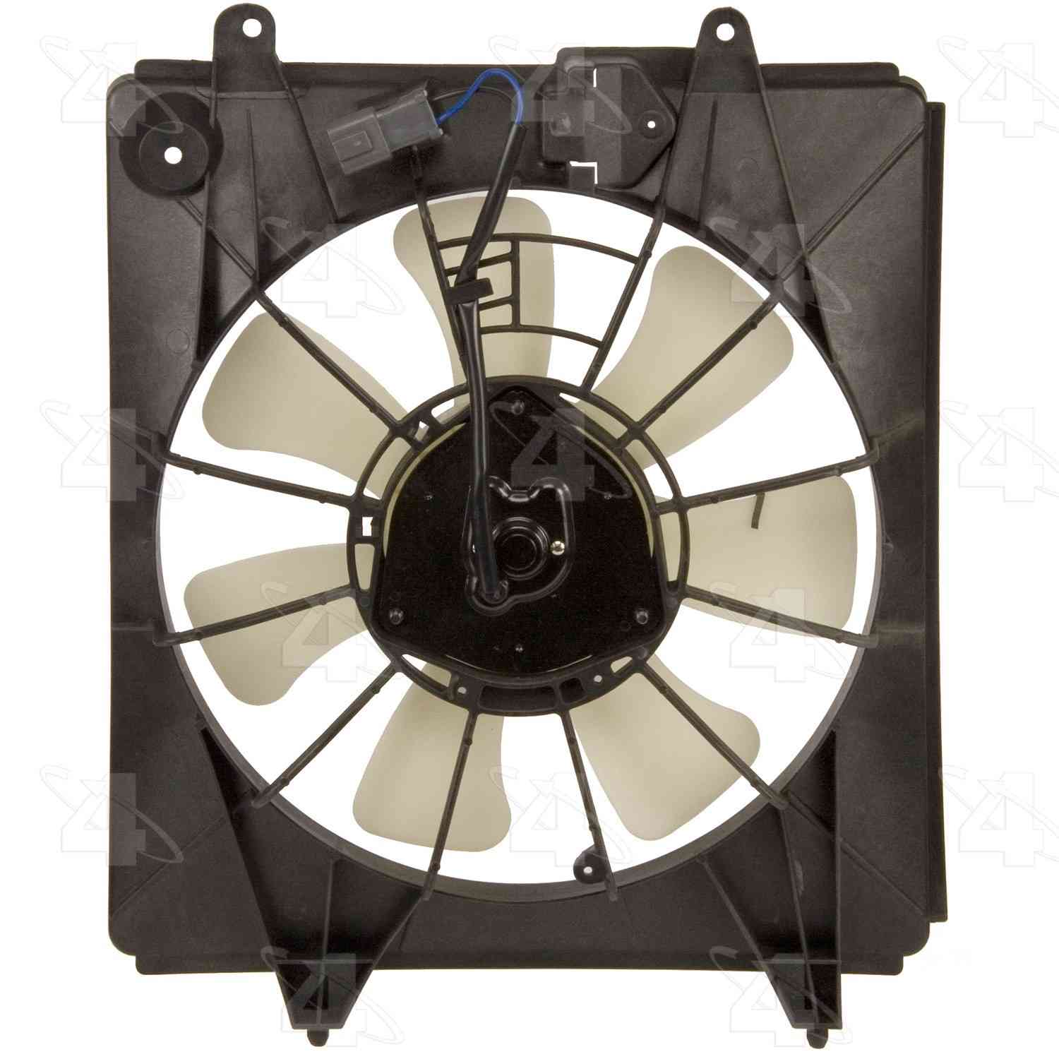 Front View of A/C Condenser Fan Assembly FOUR SEASONS 76007