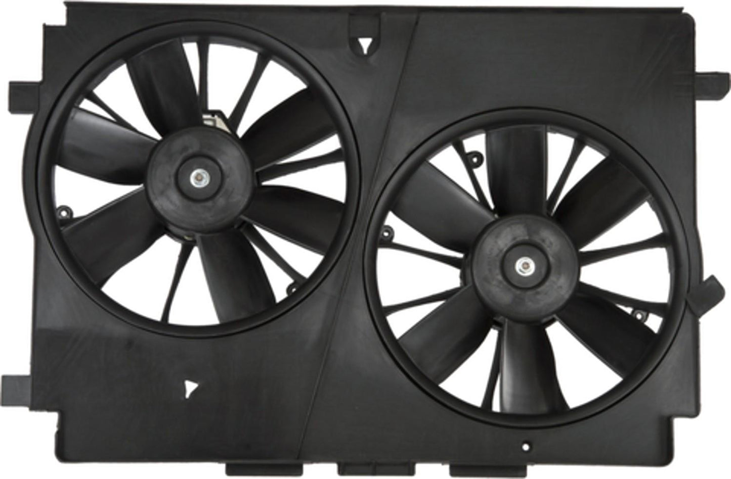 Back View of Dual Radiator and Condenser Fan Assembly FOUR SEASONS 76034