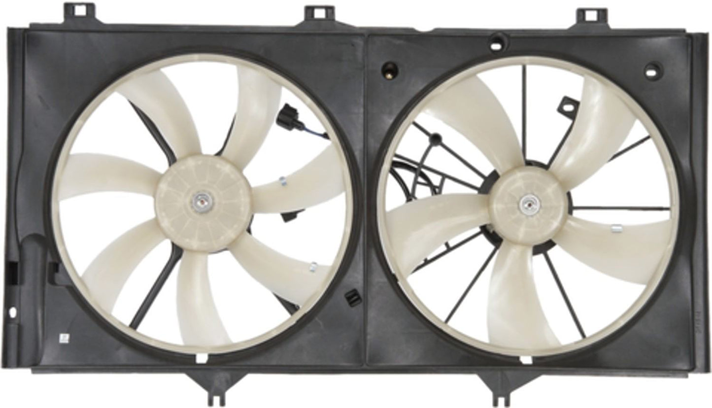 Back View of Dual Radiator and Condenser Fan Assembly FOUR SEASONS 76040