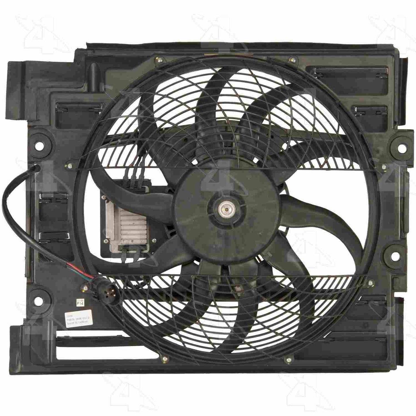 Front View of A/C Condenser Fan Assembly FOUR SEASONS 76068