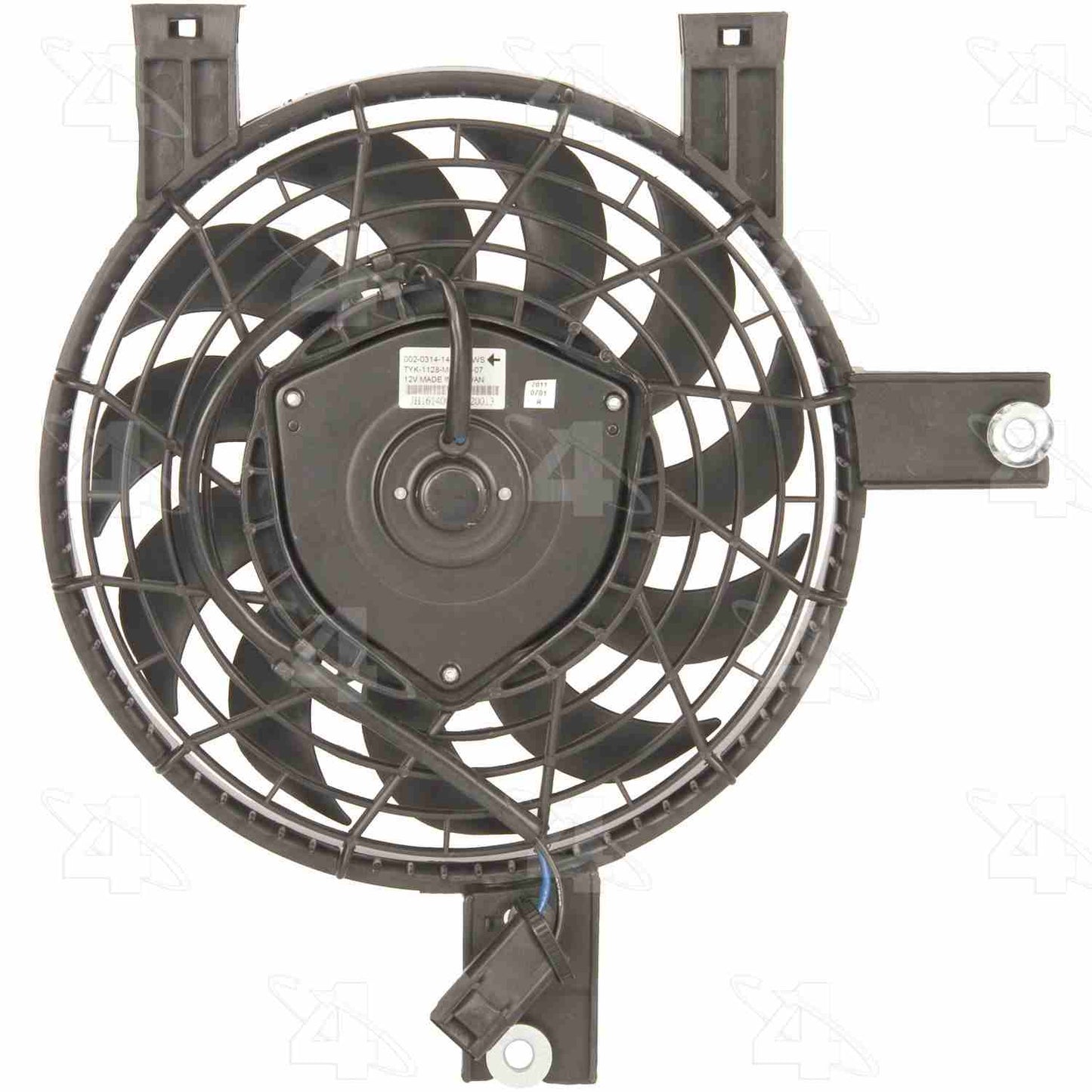 Front View of A/C Condenser Fan Assembly FOUR SEASONS 76090