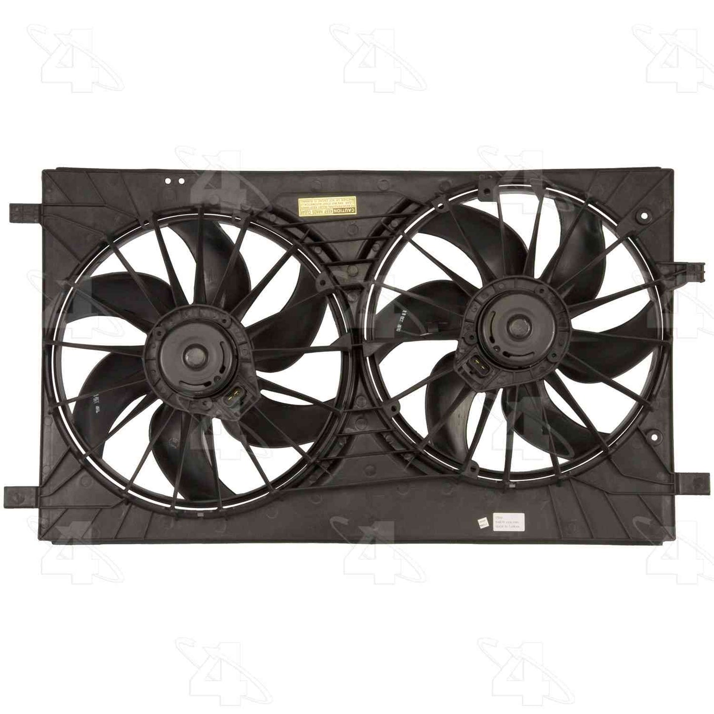 Front View of Dual Radiator and Condenser Fan Assembly FOUR SEASONS 76103