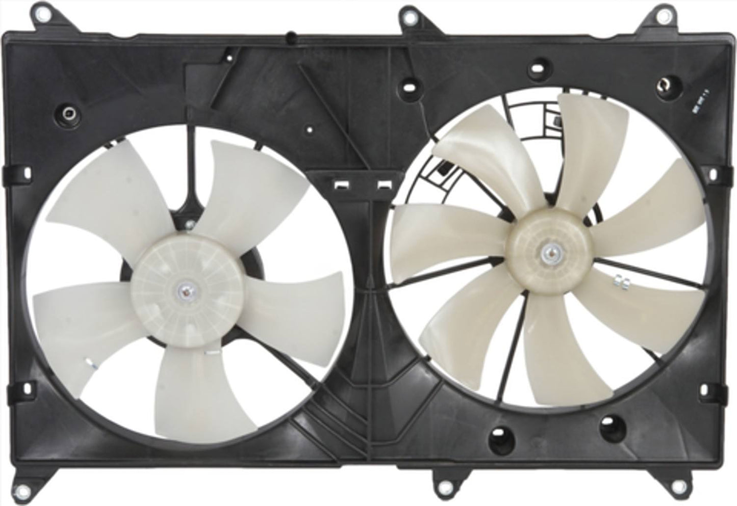 Back View of Dual Radiator and Condenser Fan Assembly FOUR SEASONS 76143