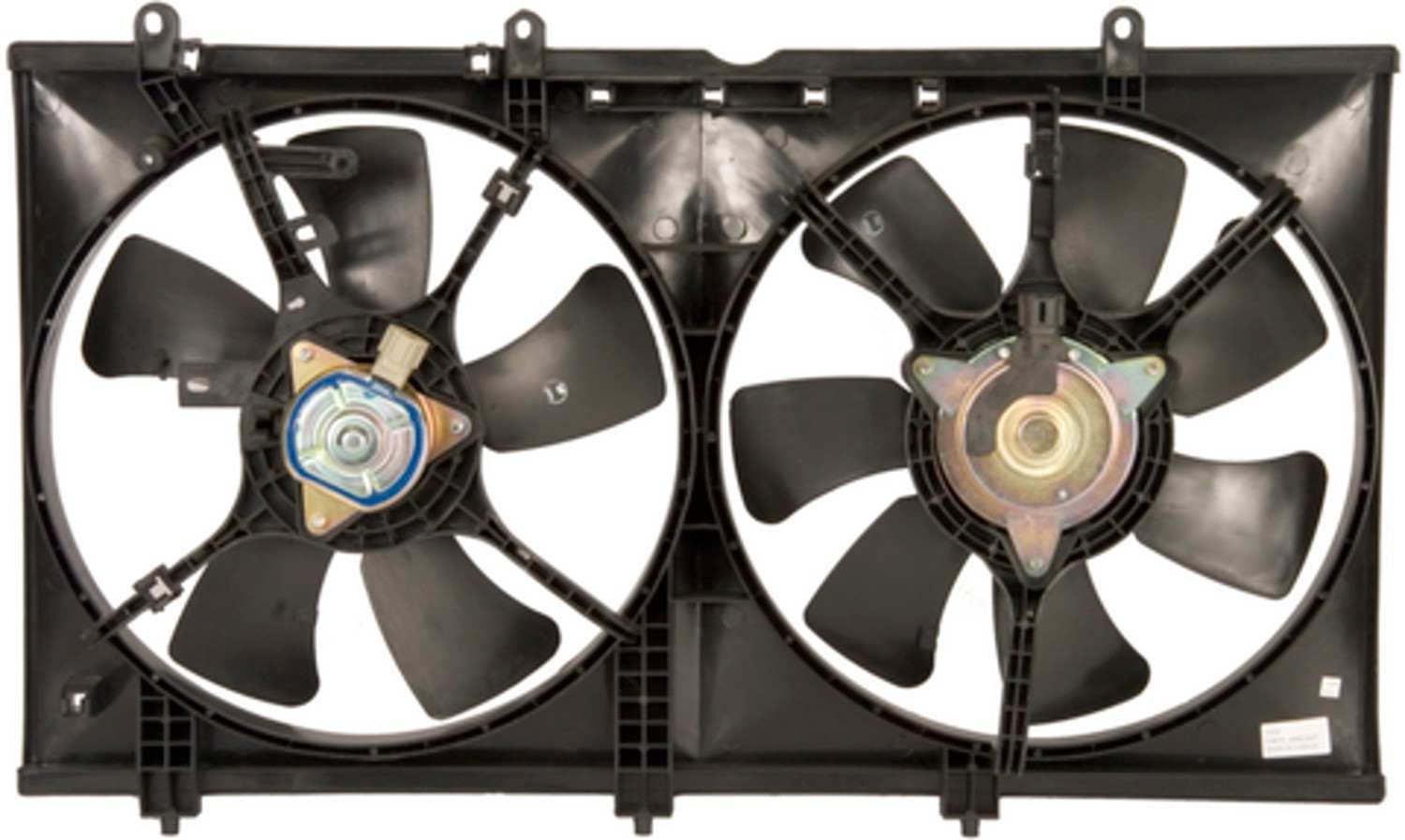 Angle View of Dual Radiator and Condenser Fan Assembly FOUR SEASONS 76163