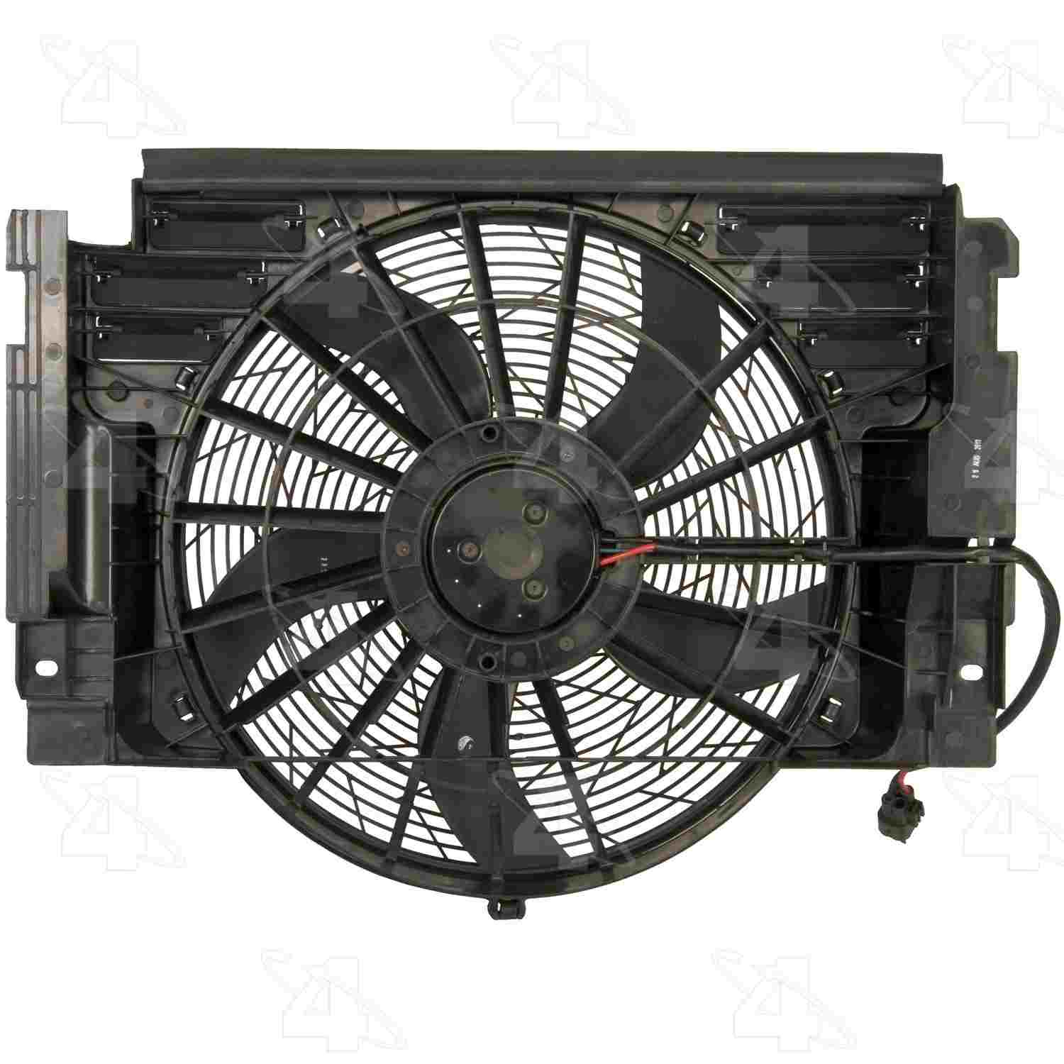 Front View of A/C Condenser Fan Assembly FOUR SEASONS 76164