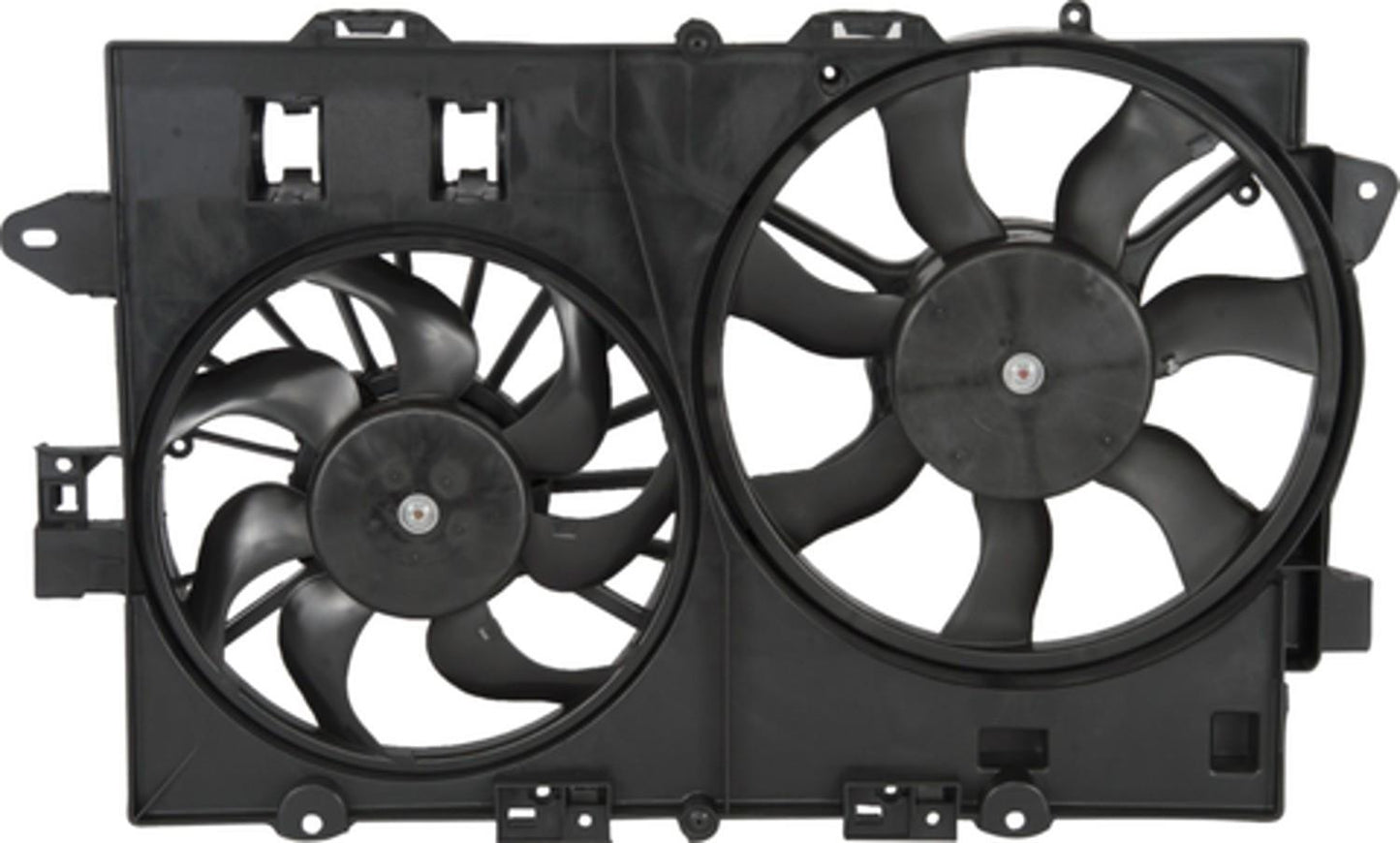 Back View of Dual Radiator and Condenser Fan Assembly FOUR SEASONS 76166