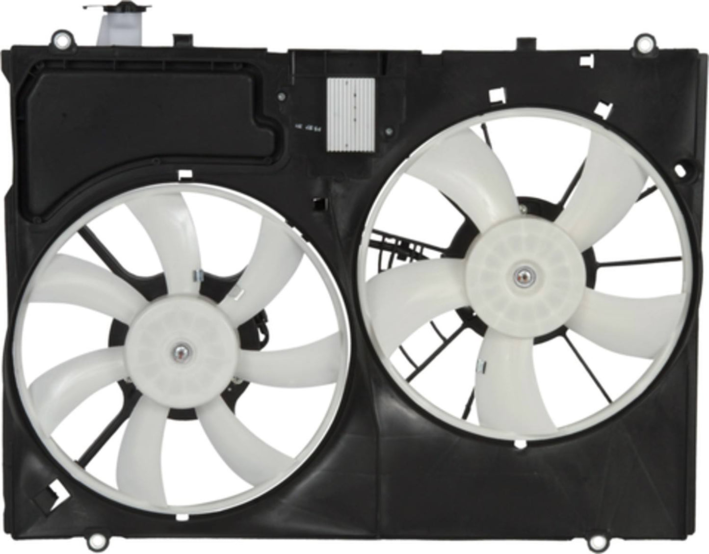 Back View of Dual Radiator and Condenser Fan Assembly FOUR SEASONS 76195